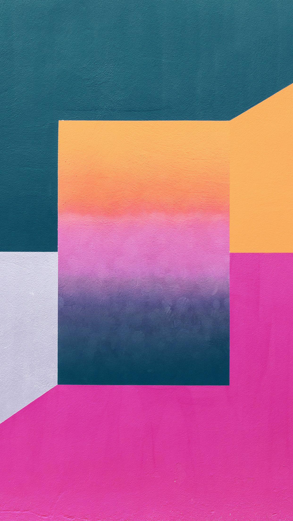 1242x2208 Color Pattens Blue Pink Illustration Art Wallpaper