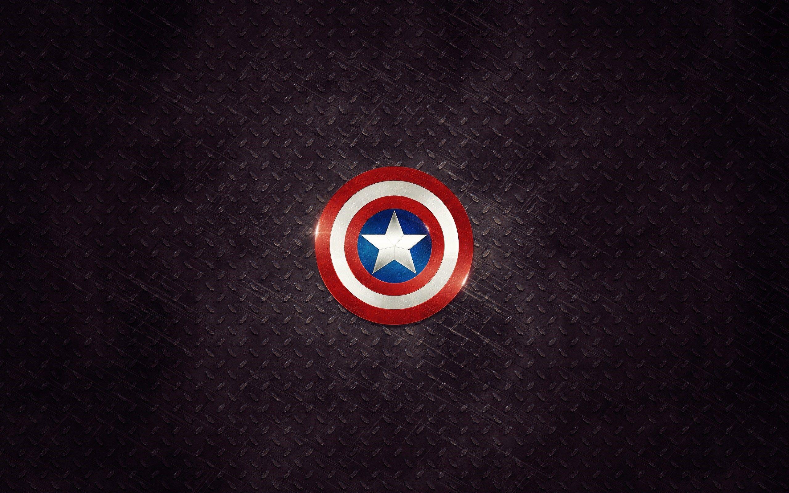 2560x1600 Captain America Shield Artwork Dark Desktop Wallpaper