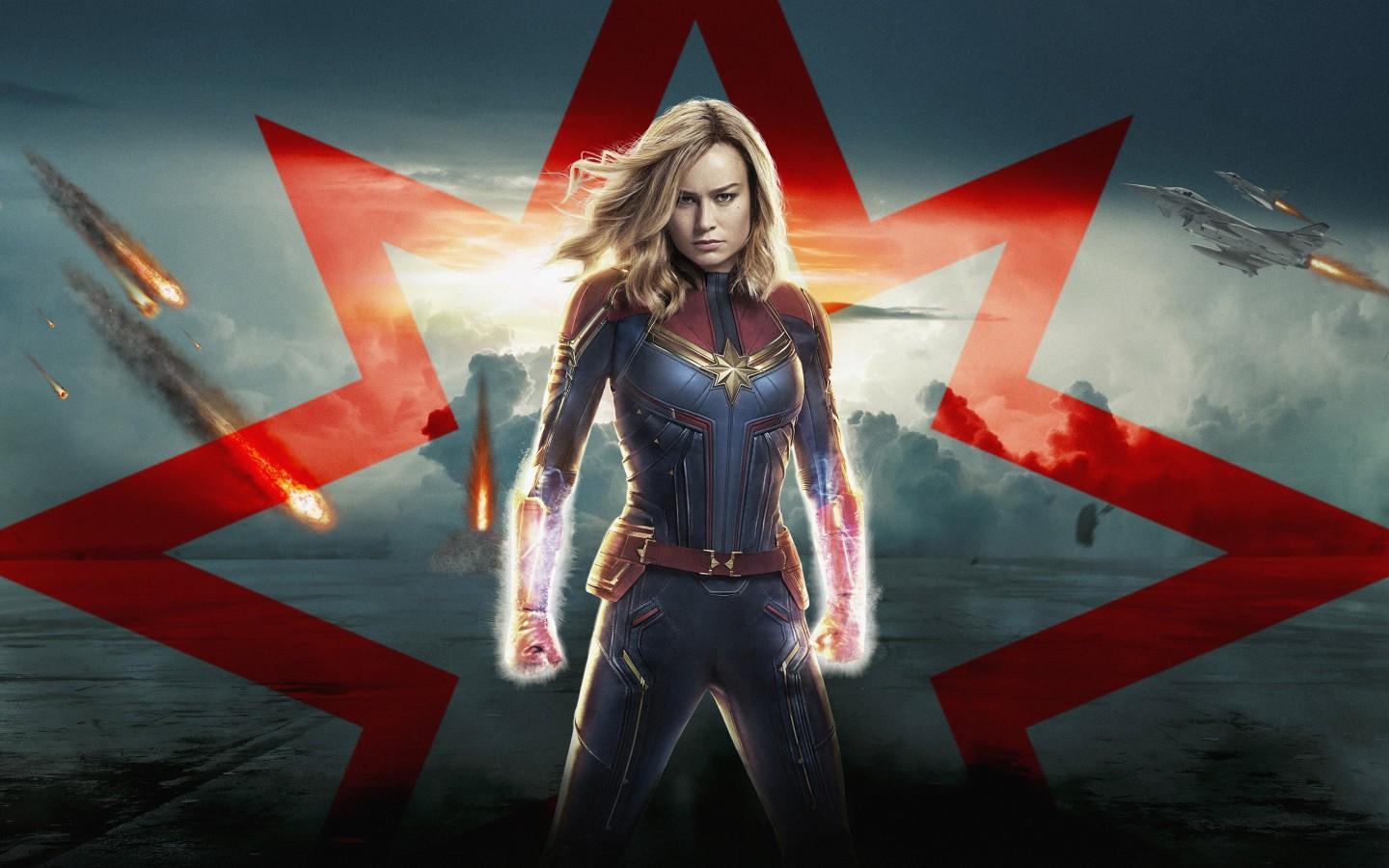 1440x900 Beautiful Captain Marvel Wallpaper