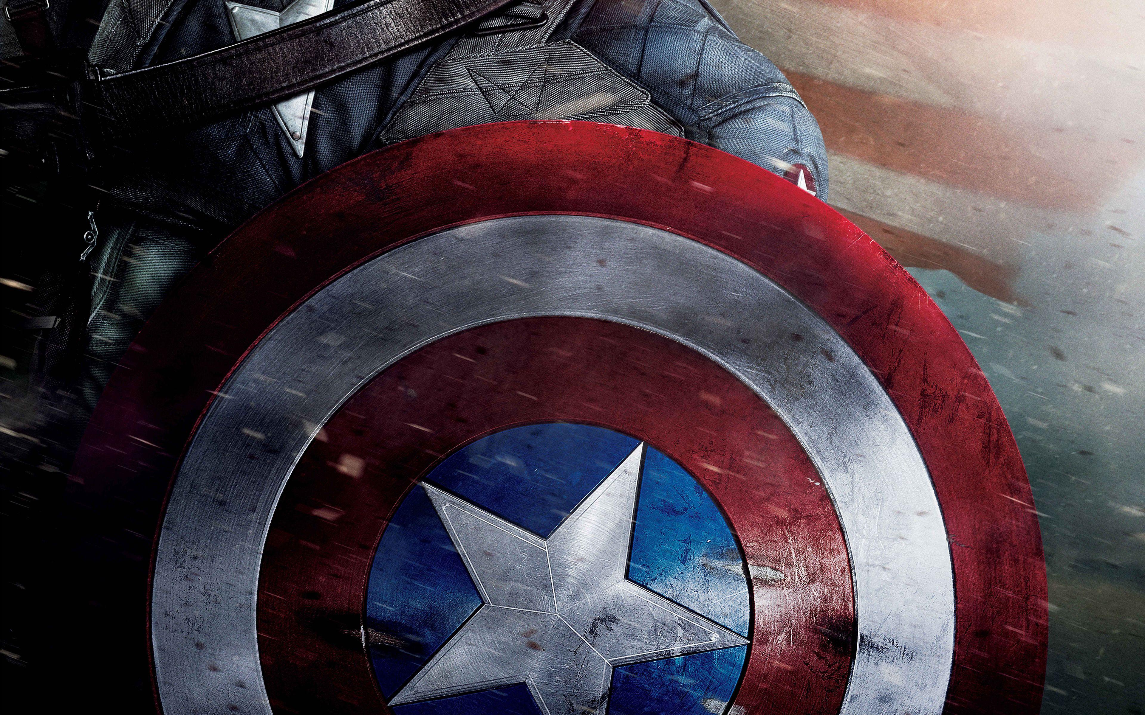 3840x2400 Captain America Poster Film Hero Art Wallpaper
