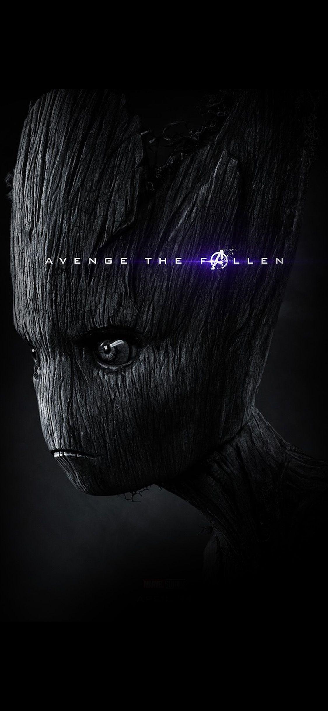 1125x2436 Iamggroot Avengers Endgame Marvel Film Poster Art Wallpaper
