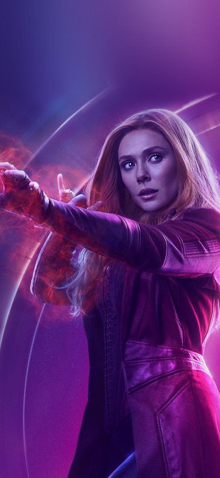 736x1593 iPhone X wallpaper : scarlet witch avengers film hero marvel