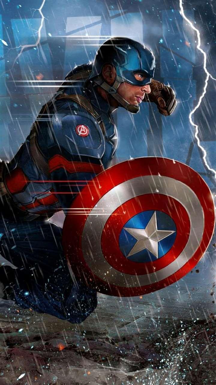 720x1280 Captain America Lock Screen HD Wallpaper for Android