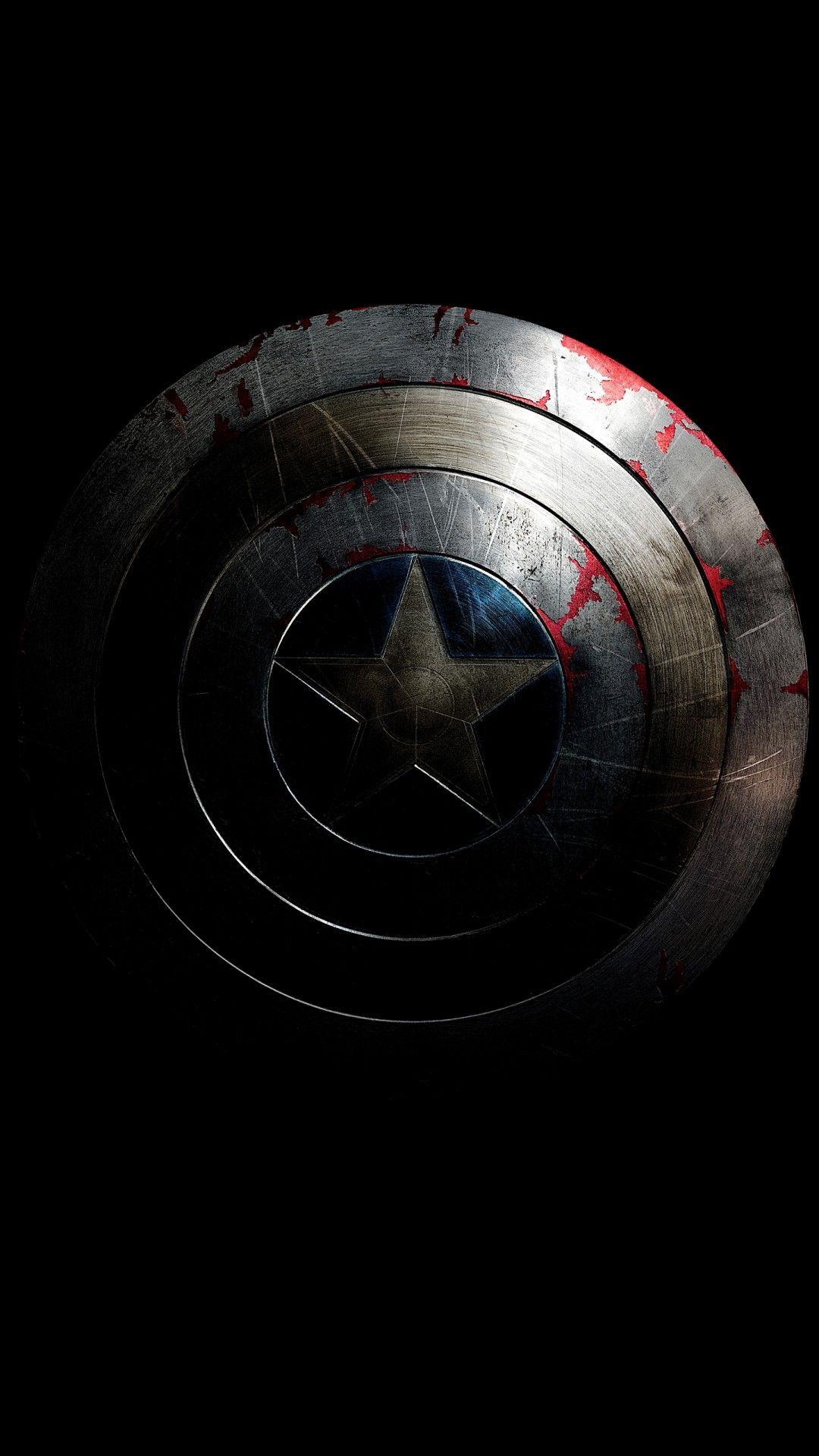 1080x1920 Captain America Shield 4K 8K Wallpaper
