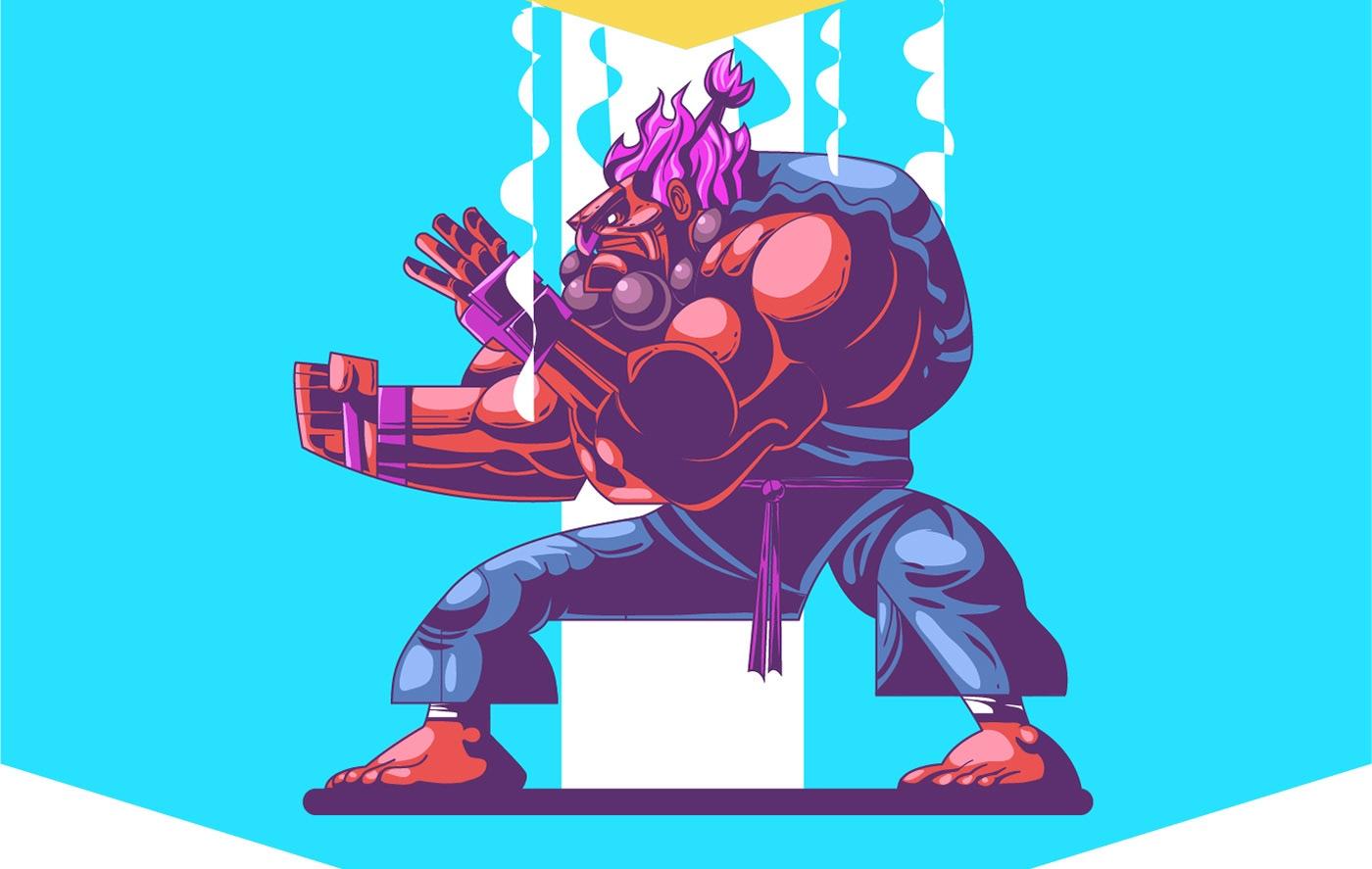 1400x887 Cool Digital Artwork Wallpaper Of Akuma From Street Fighter