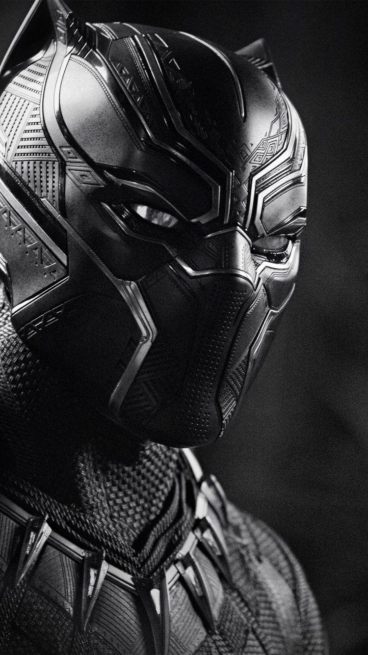 750x1334 iPhone 6 Black Panther, Adventure Film, Darkness Wallpaper : Movies