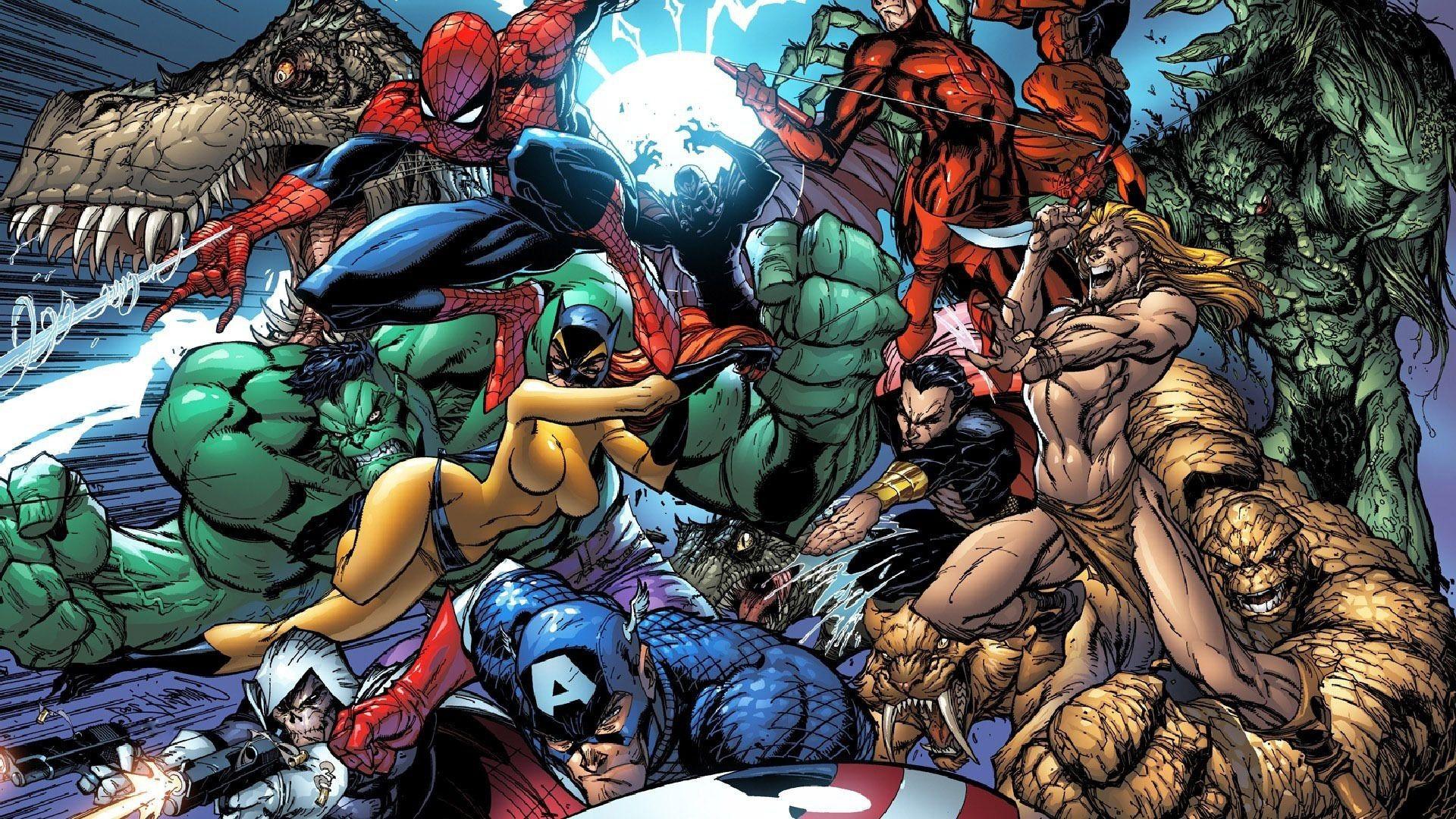 1920x1080 Marvel Superheroes Wallpaper