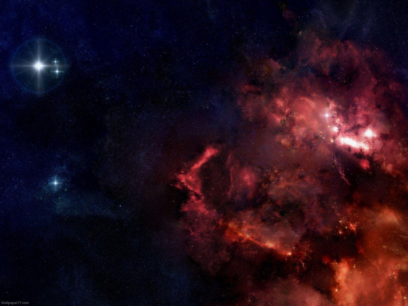 1600x1200 Red Space Wallpaper
