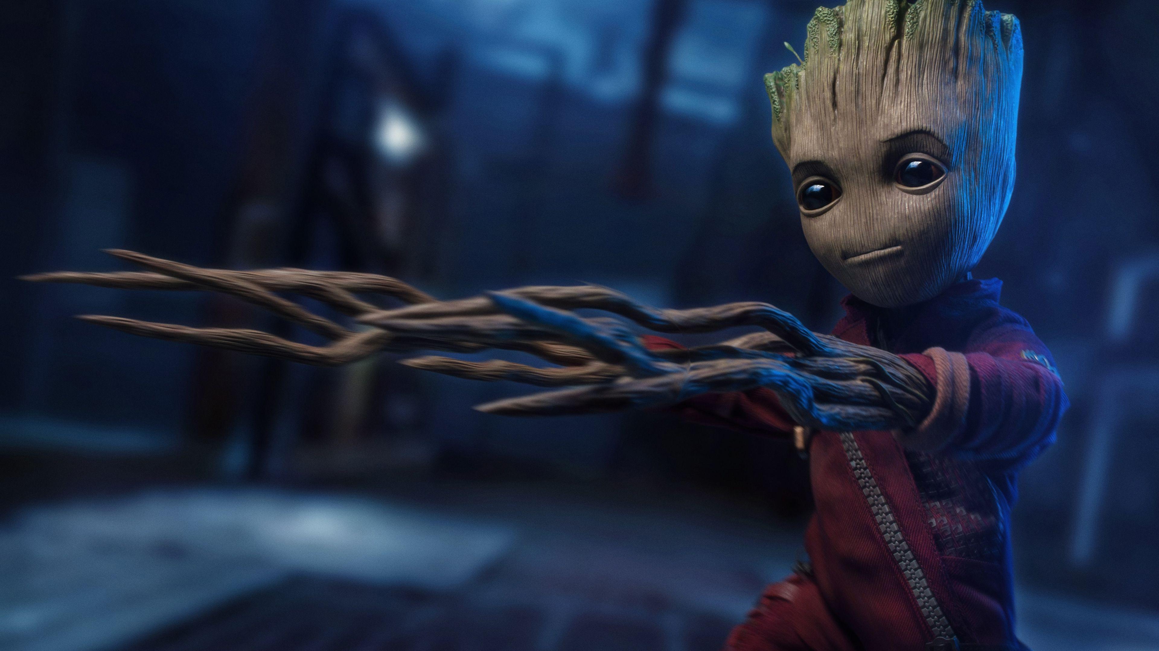 3840x2160 Baby Groot Wallpaper