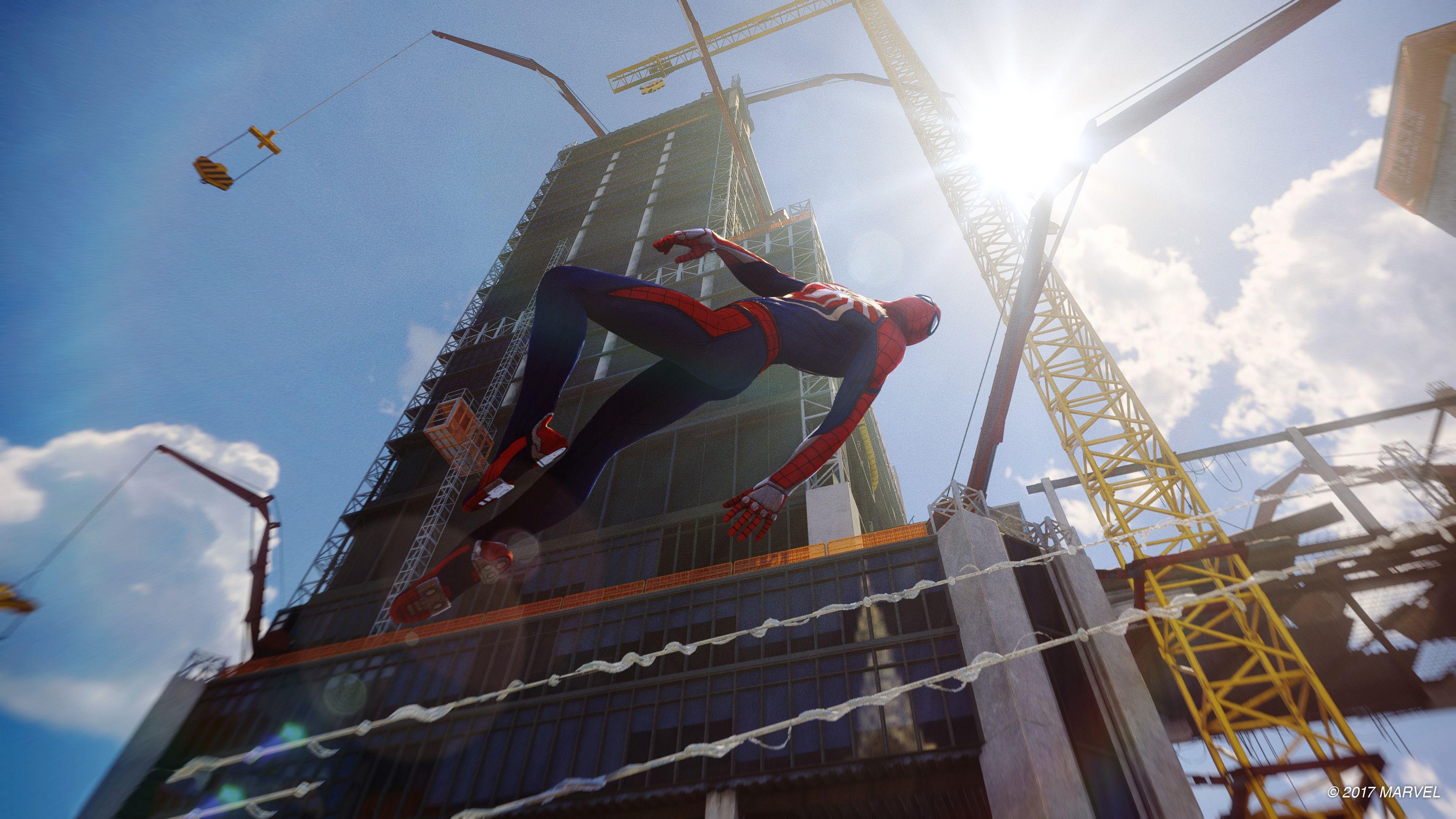 3840x2160 Spider Man Ps4 Pro, Video Game, Swing, Game, Wallpaper's