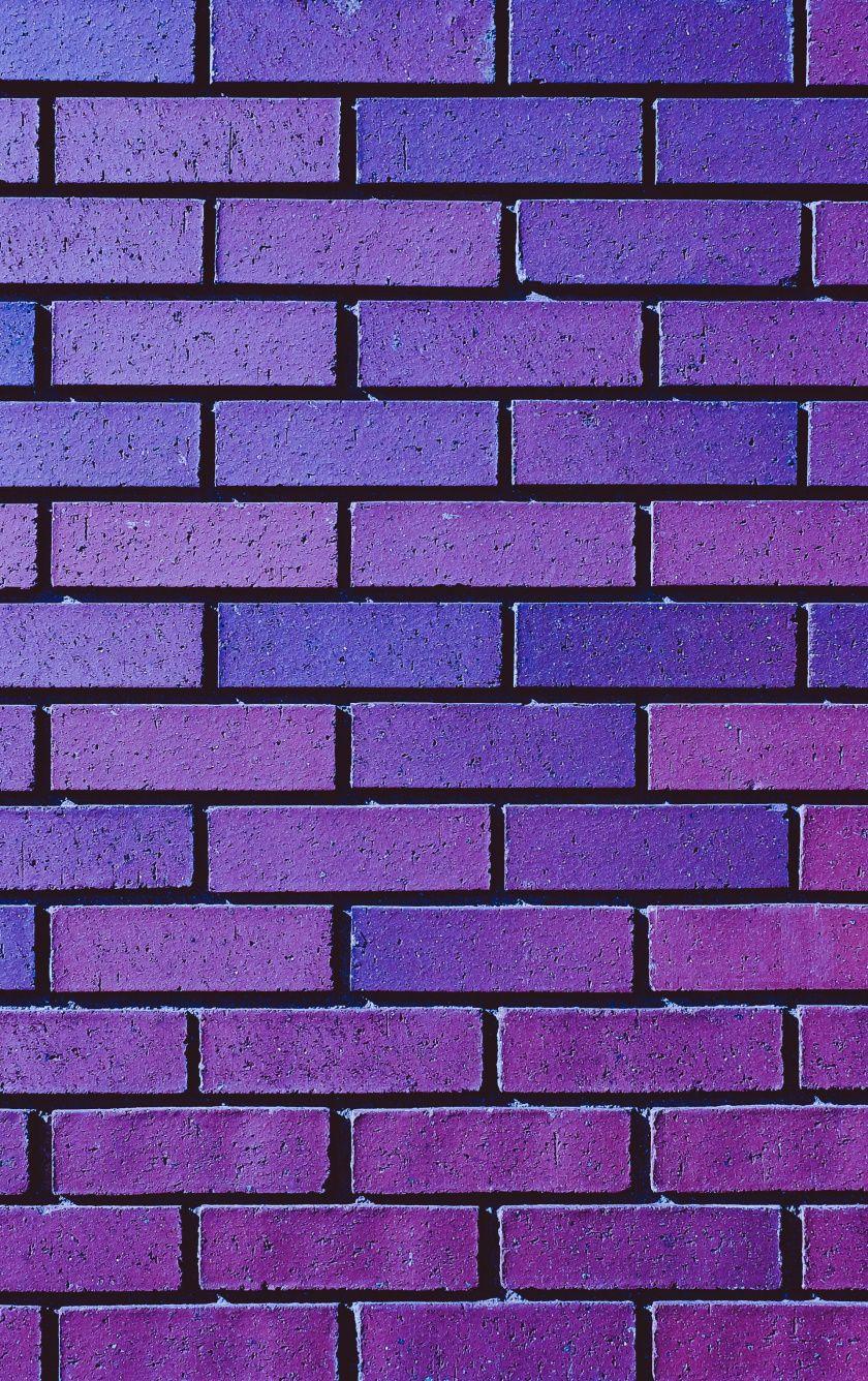 840x1336 Download Violet, wall, bricks wall wallpaper, 840x iPhone 5