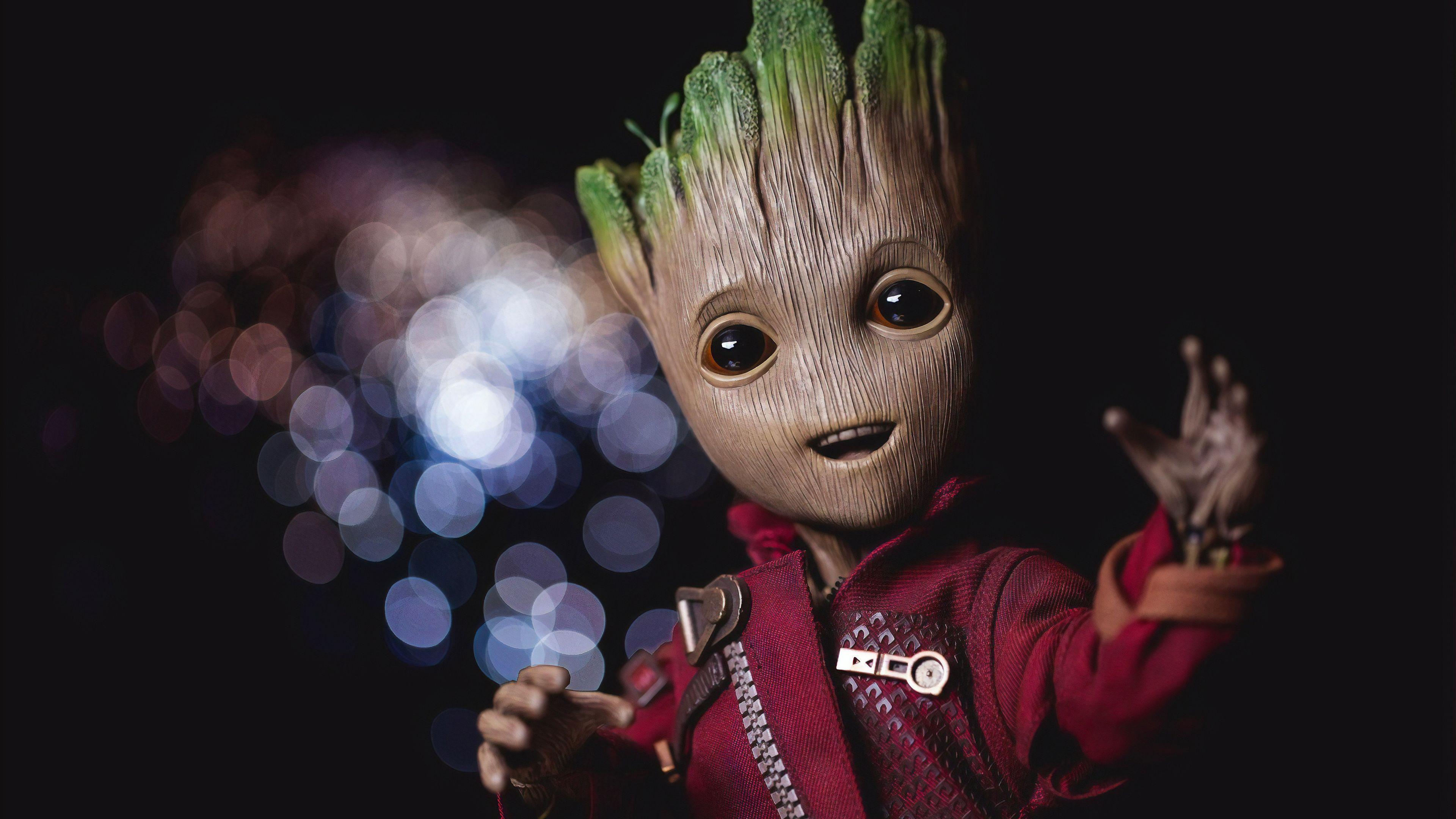 3840x2160 Baby Groot 4k 2019 Superheroes Wallpaper, Hd Wallpaper, Baby