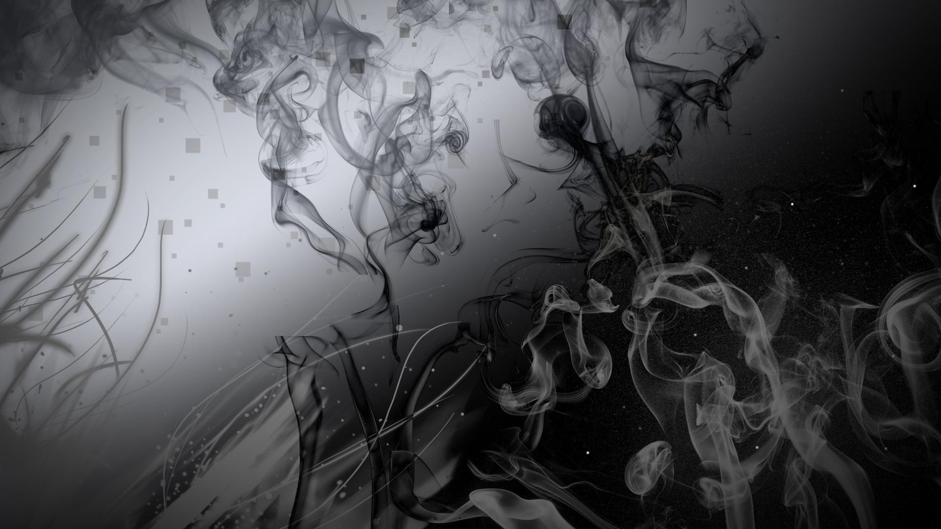 1920x1080 Black Smoke Wallpaper