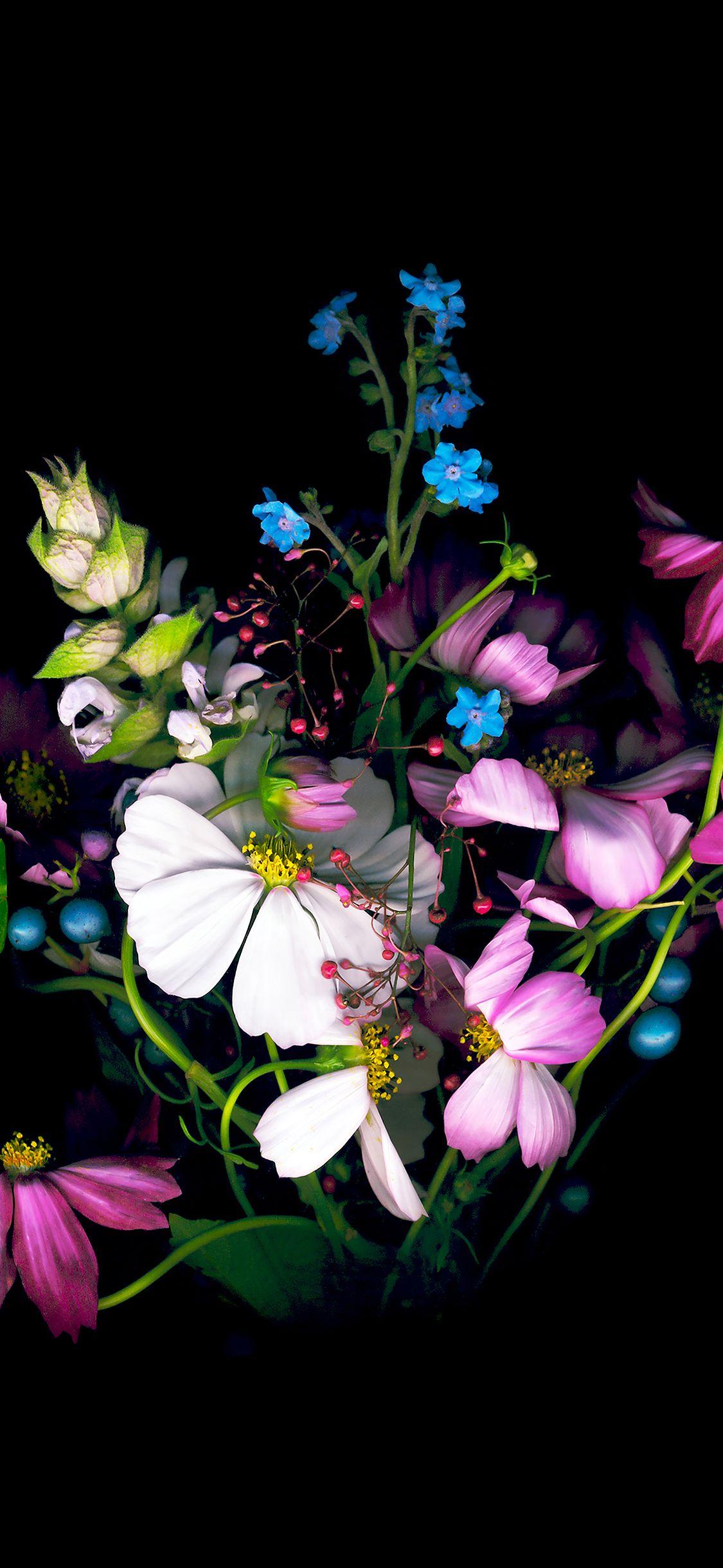 1125x2436 Wallpaper Apple Ios8 Iphone6 Dark Flower