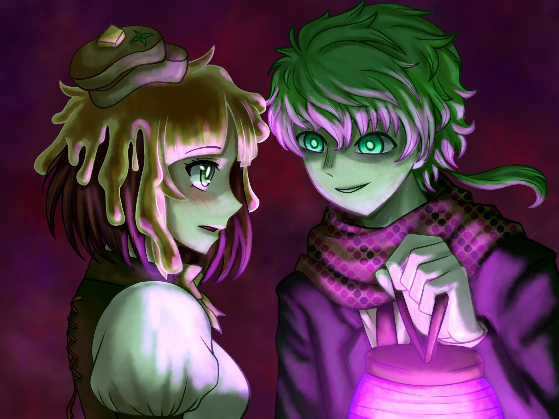1920x1440 YTTD Midori and maple Fanart