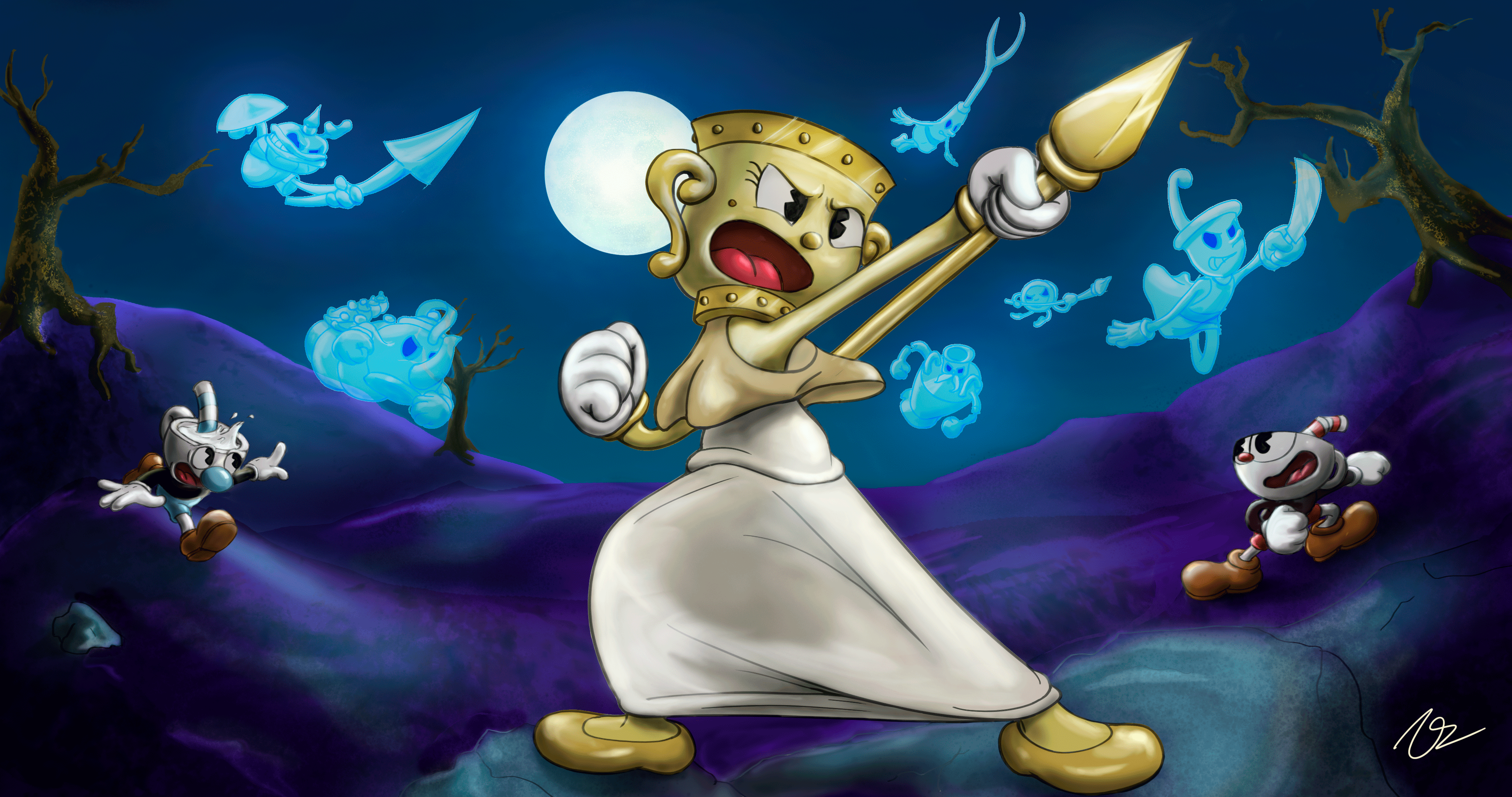 4096x2160 Ms.Chalice III Super Wallpaper by VirtualRope on Newgrounds