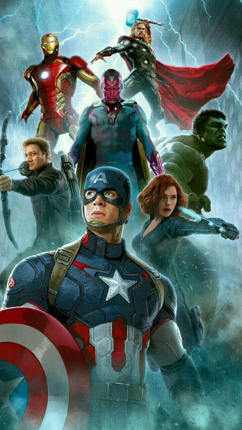 800x1422 Avengers, marvel, super, team, HD phone wallpaper