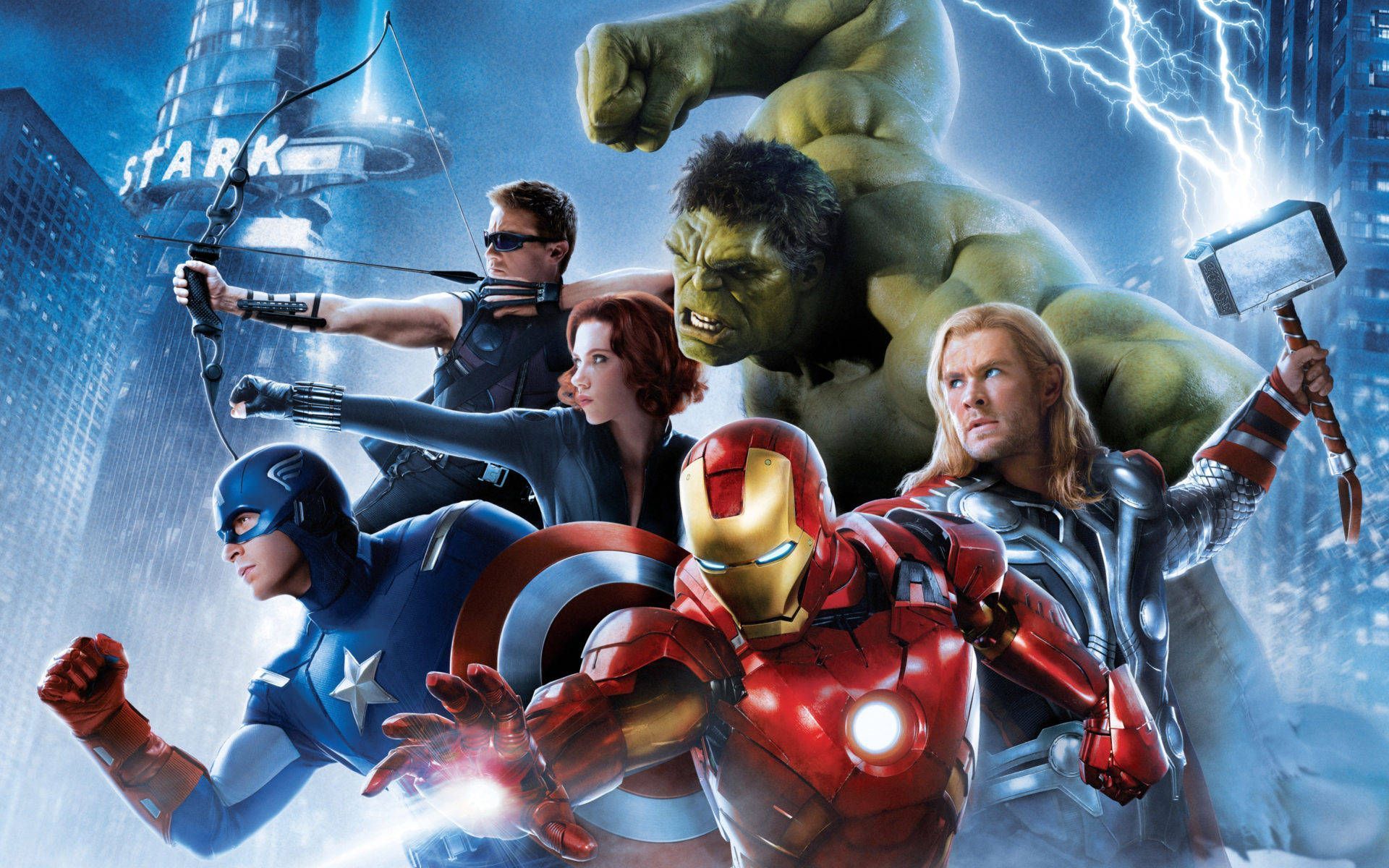 1920x1200 Download Bold and Courageous, the Avengers Team Wallpaper