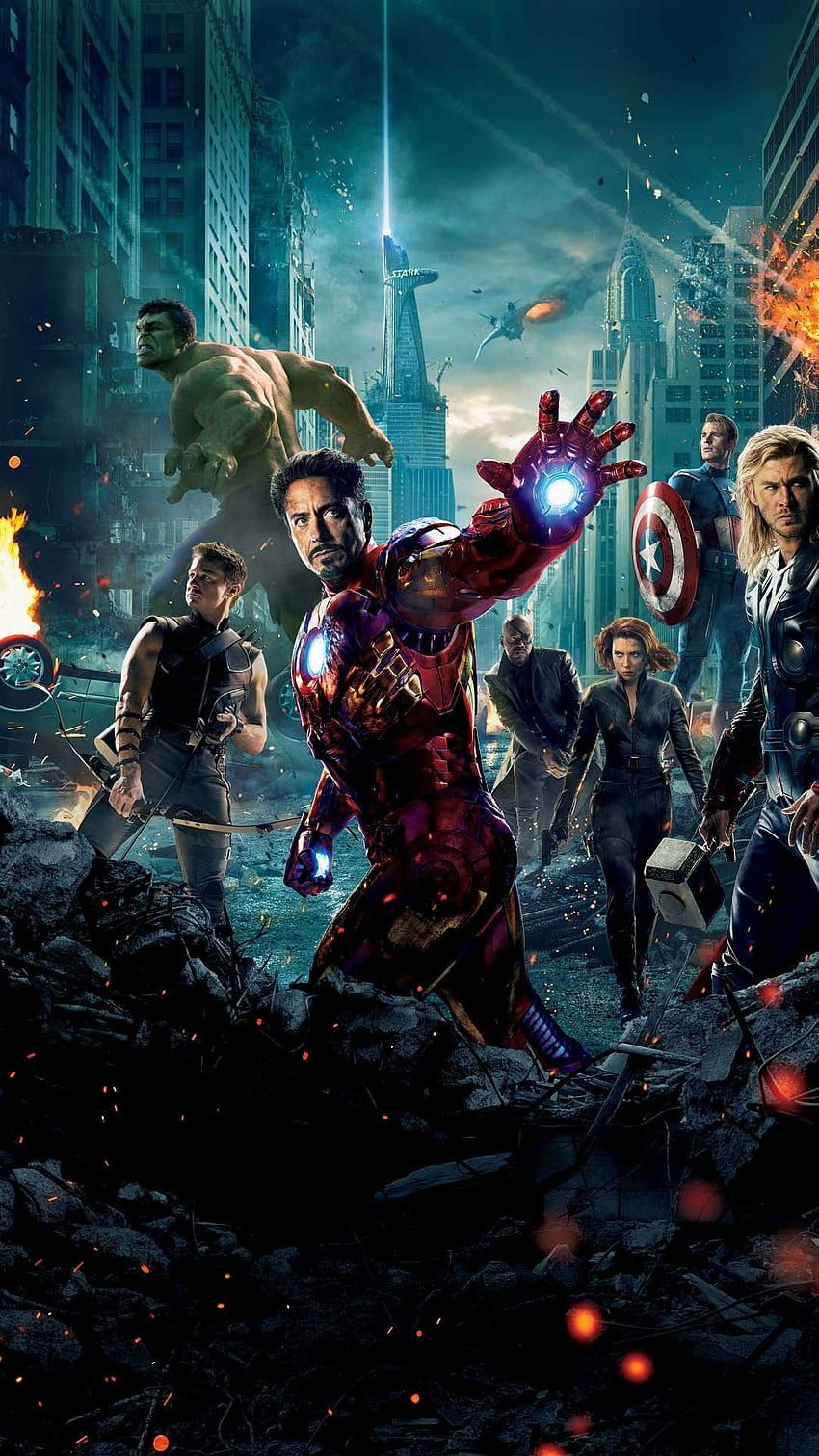 850x1511 Marvel, Avengers Team HD phone wallpaper