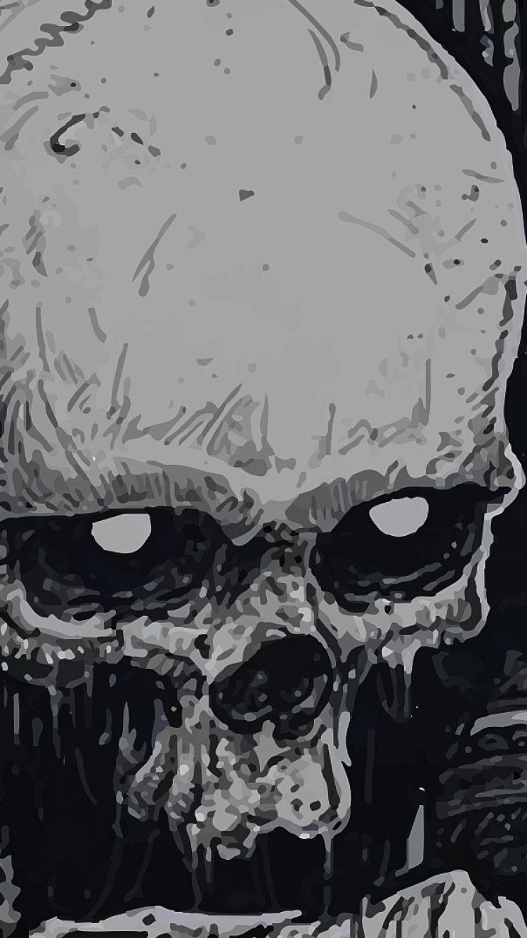 750x1334 Free: Skull iPhone Wallpaper