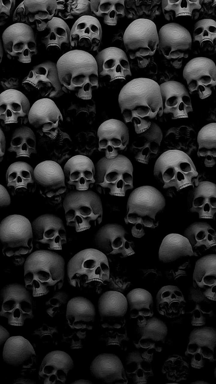 720x1280 SAY WHAT??? by Linda Applin. Black skulls wallpaper, Skull