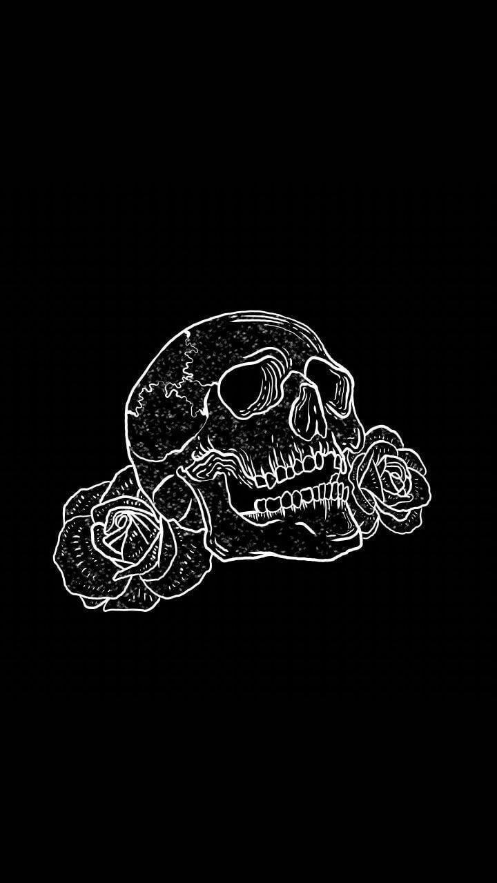 720x1280 ThisnThat. Skull wallpaper iphone, Skull wallpaper, Black phone