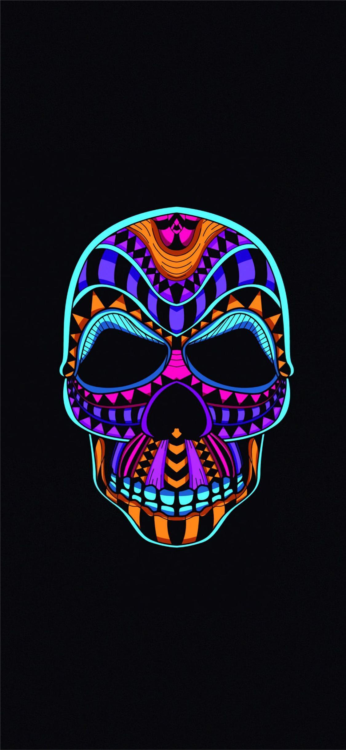 1125x2436 Skull 4k iPhone Wallpaper