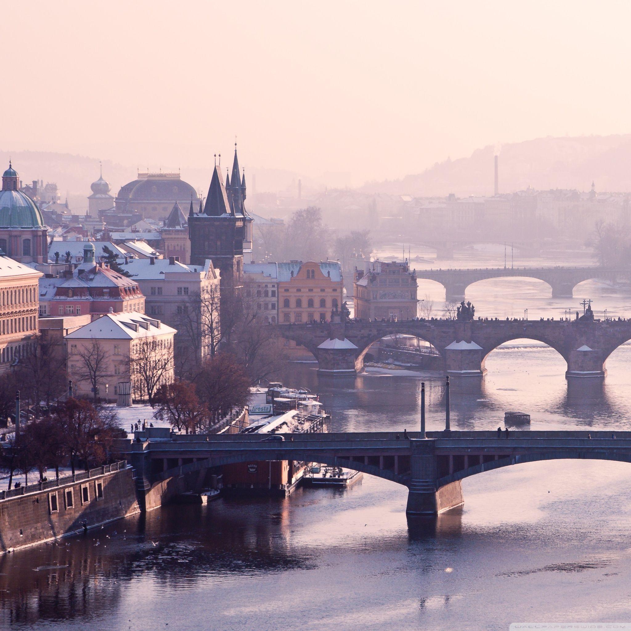 2048x2048 Prague Bridge, Czech Republic ❤ 4K HD Desktop Wallpaper for • Wide