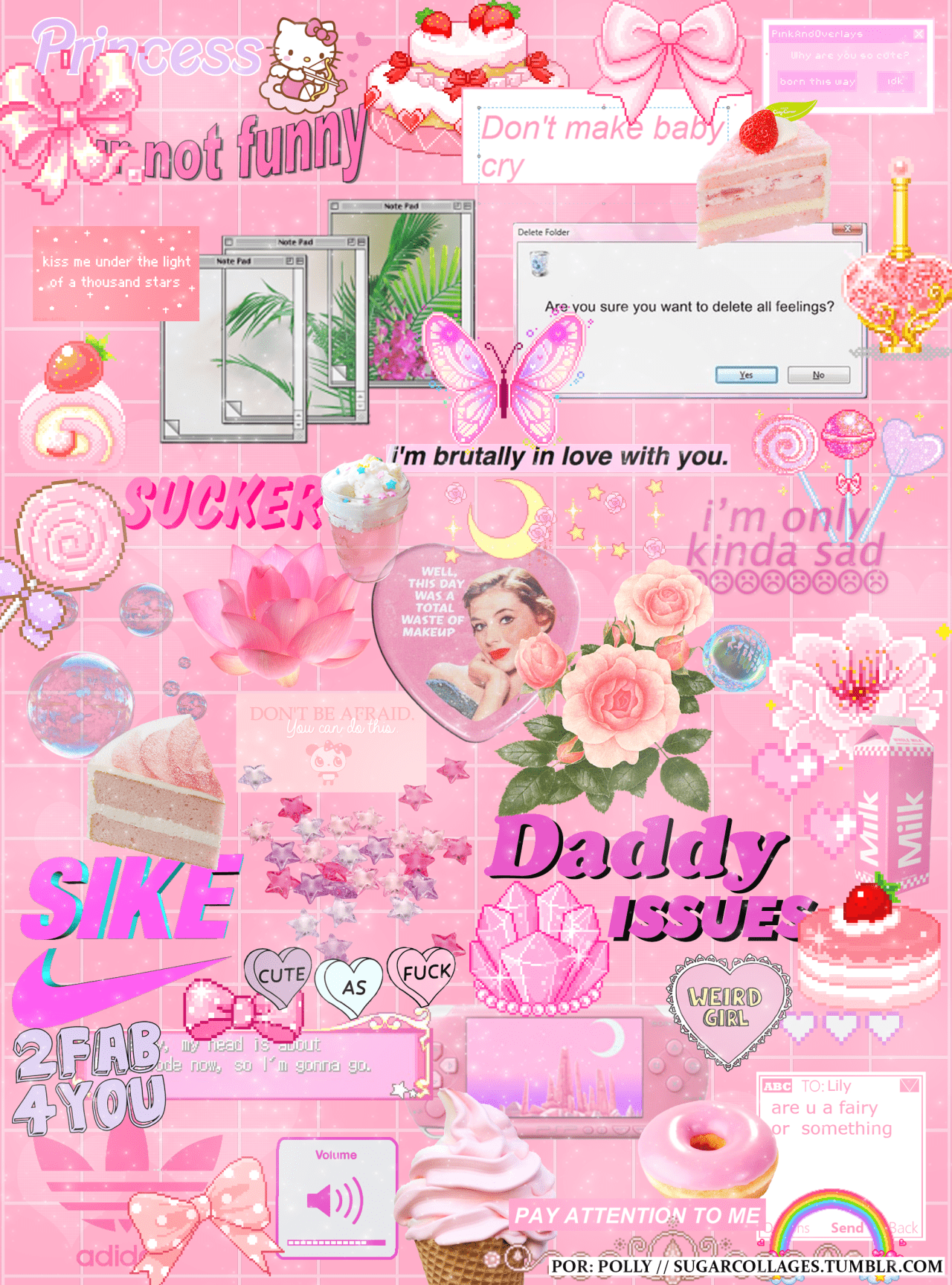 Pink Collage Wallpapers Top Free Pink Collage Backgrounds