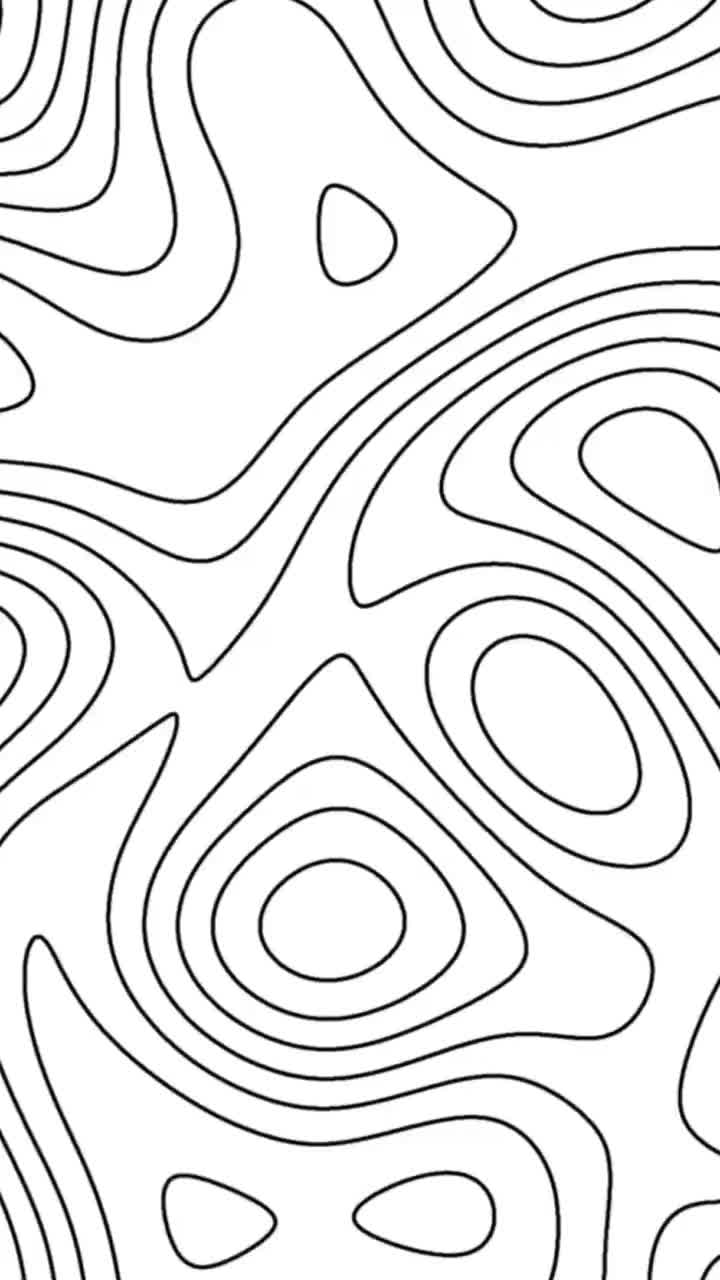720x1280 White Topographic iPhone Wallpaper