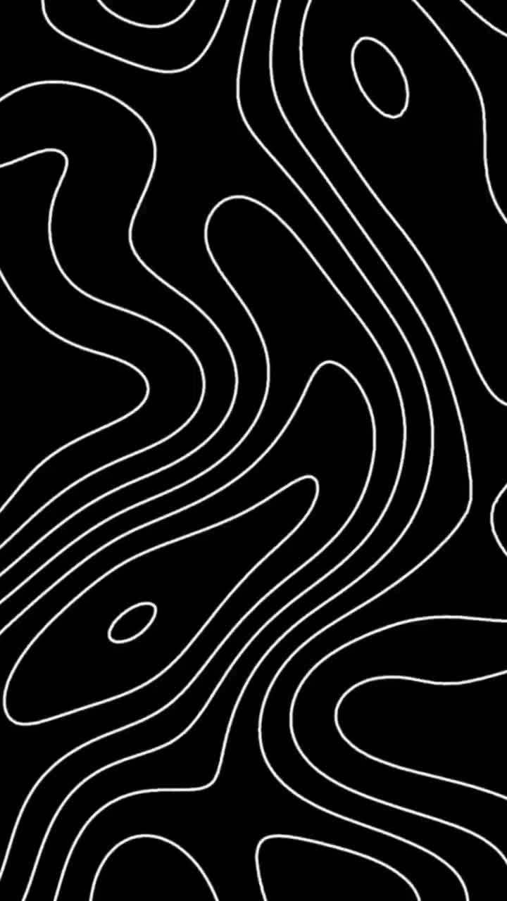 720x1280 White And Black Topography Wallpaper