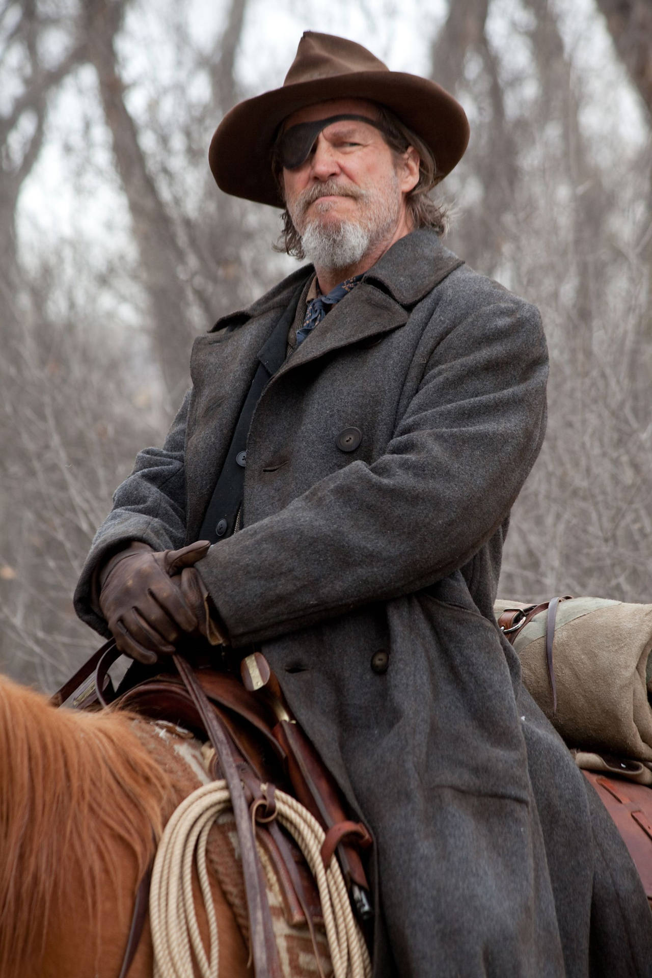 1280x1920 Download Jeff Bridges in his outstanding performance in the film True Grit. Wallpaper