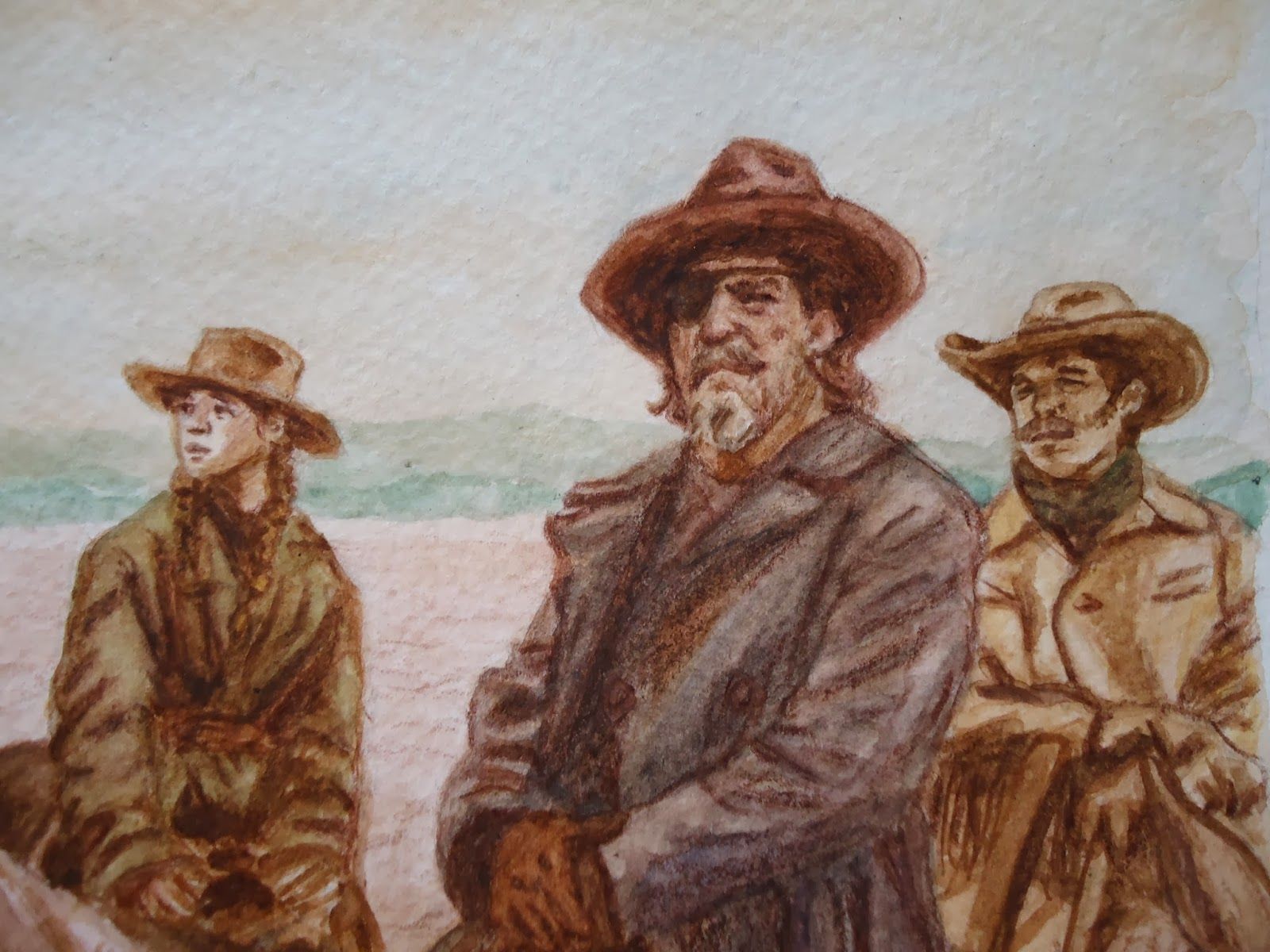 1600x1200 Philip A. Buck: TRUE GRIT in Watercolor