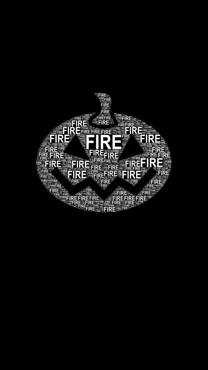 800x1422 Fire pumkin wall, black, funnr, funny, horor, horror, paper, HD phone wallpaper