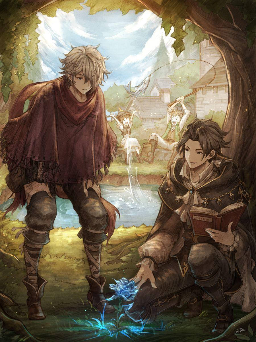 900x1200 Download Octopath Traveler Therion And Cyrus Wallpaper
