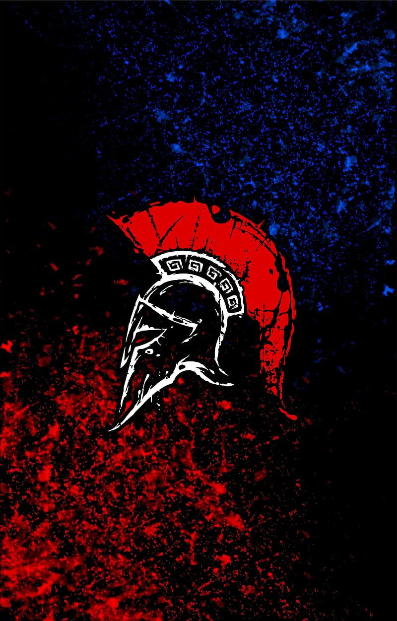 800x1251 Spartan black, blue, red, spartan, HD phone wallpaper