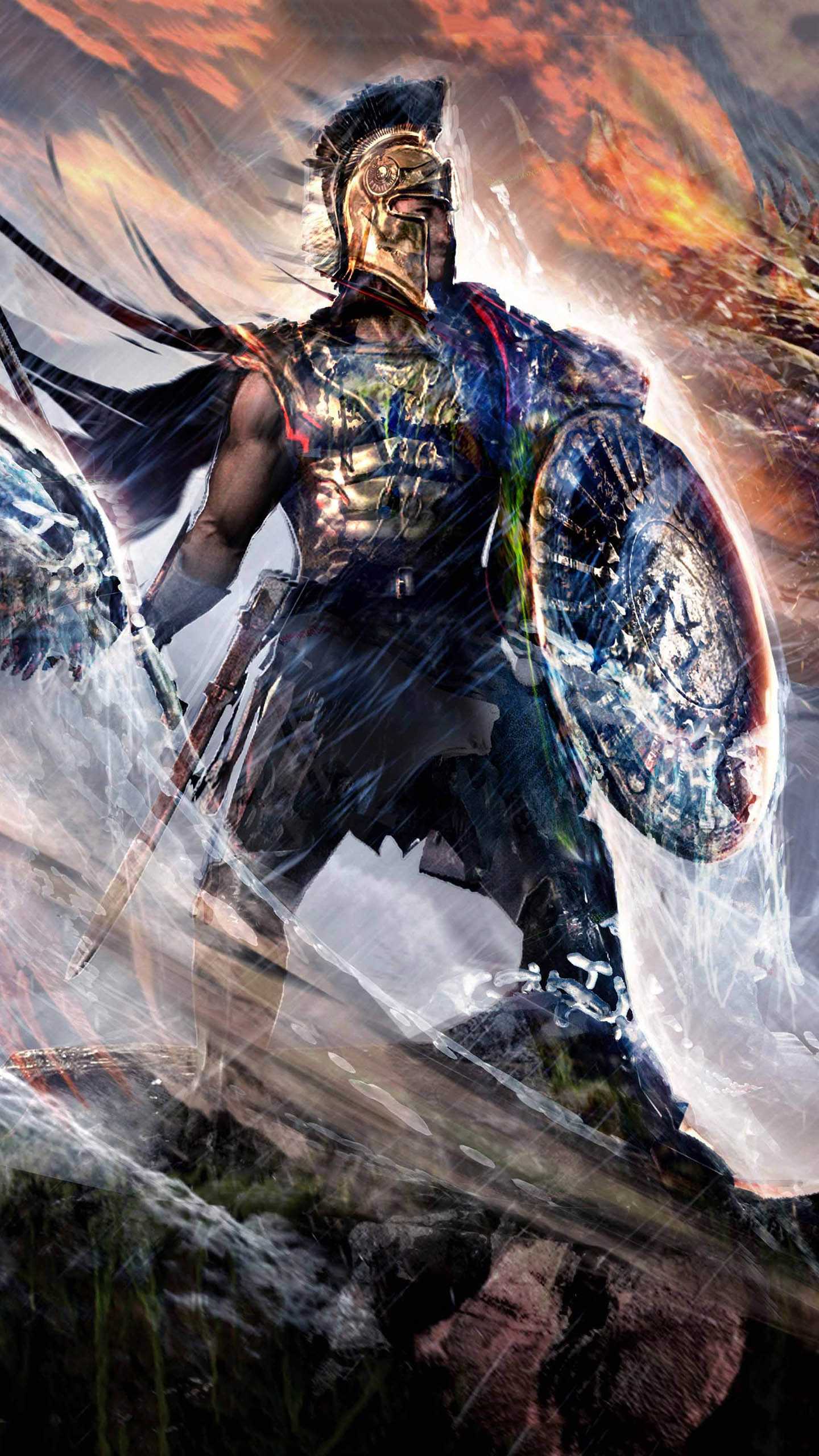 1440x2560 The Spartan Wall Art