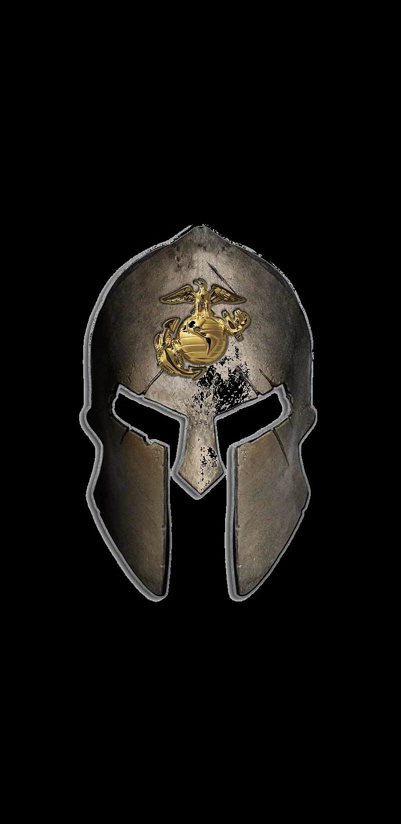 800x1644 USMC Sparta, spartan, helmet, usmc, rah, HD phone wallpaper