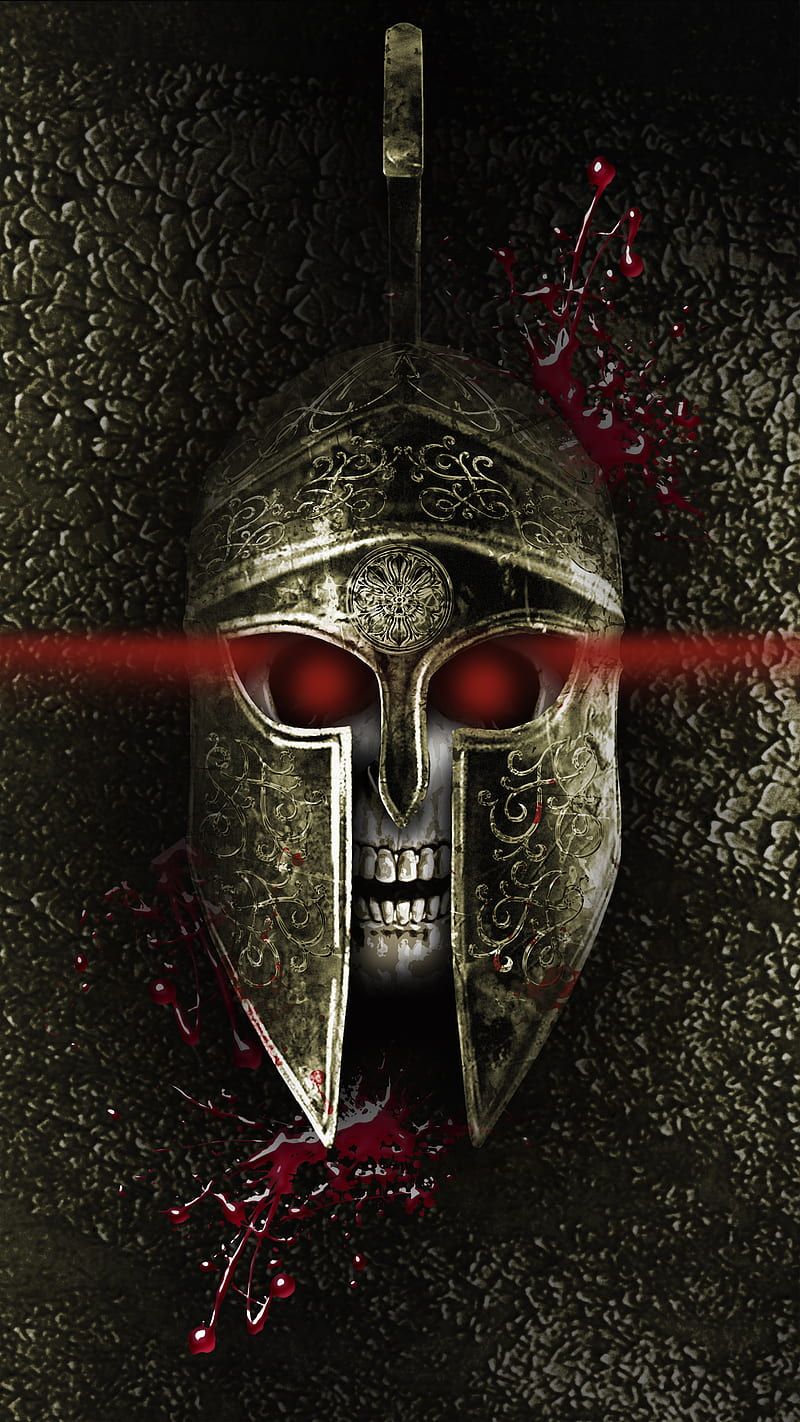 800x1422 Skull Sparta, Fenrir, HD phone wallpaper
