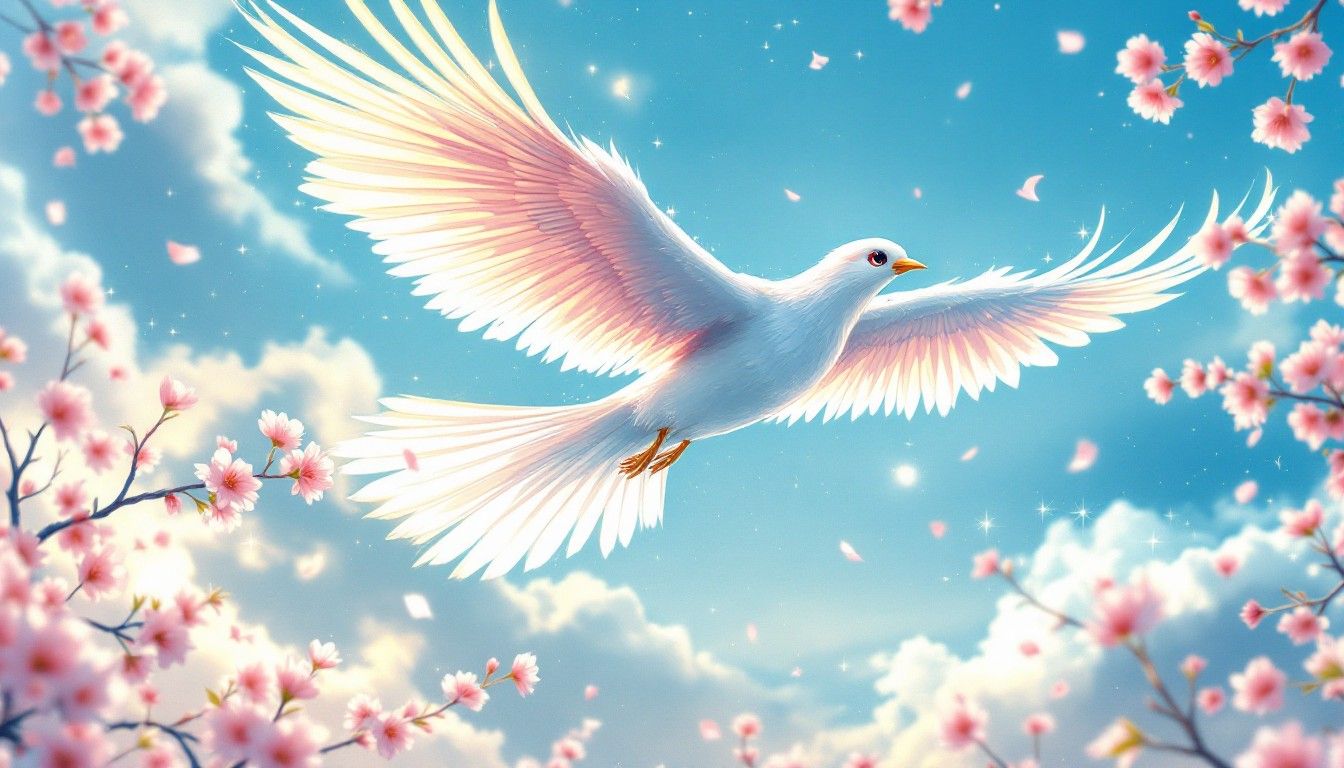 1344x768 Free Celestial Peace Dove Image, Dove, Peace