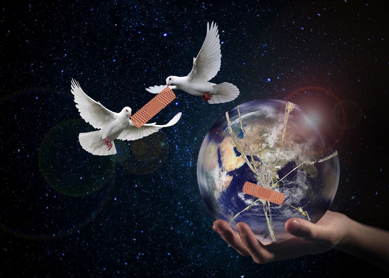 1280x914 Harmony, world peace, dove, hope, forward