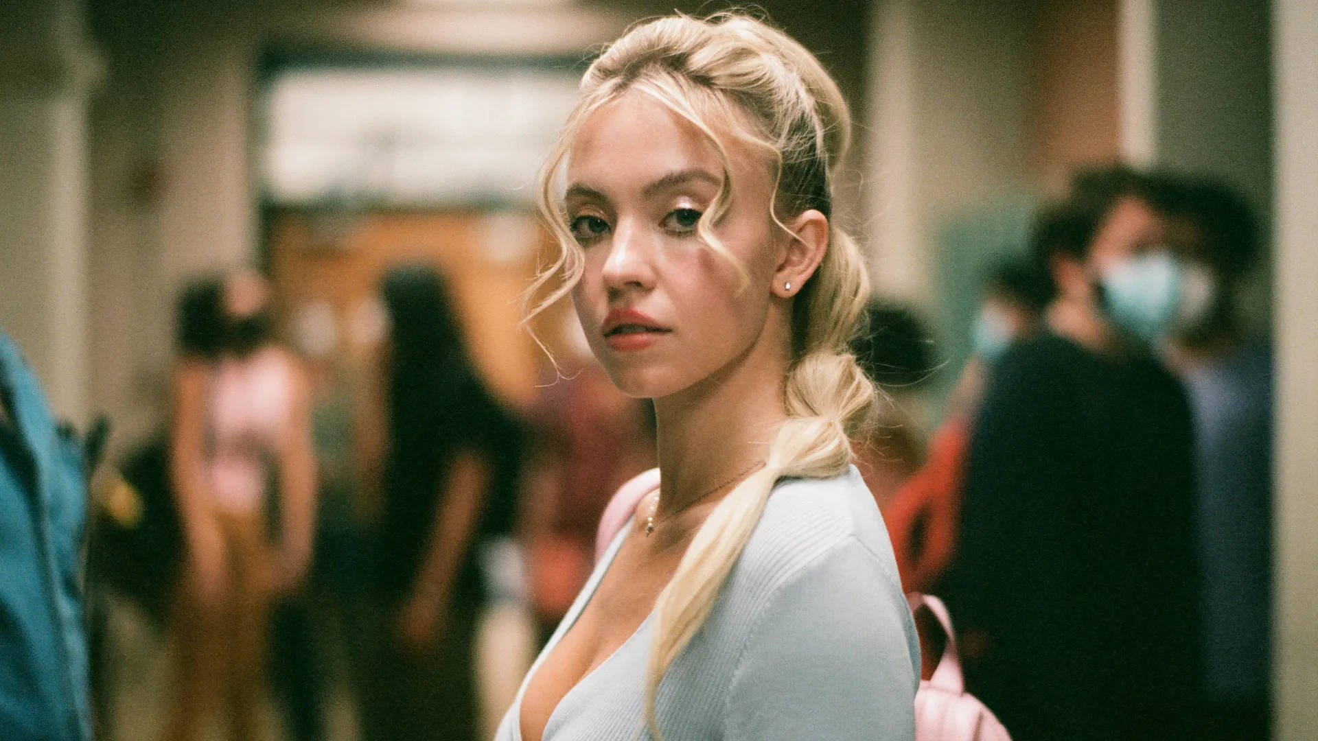 1920x1080 Download Euphoria HBO Cassie In School Wallpaper