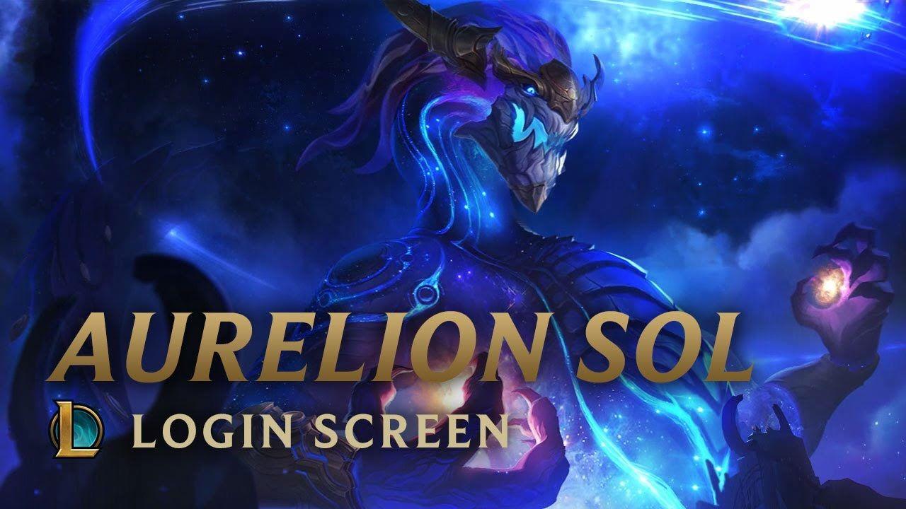 1280x720 Aurelion Sol, the Star Forger. Login Screen of Legends