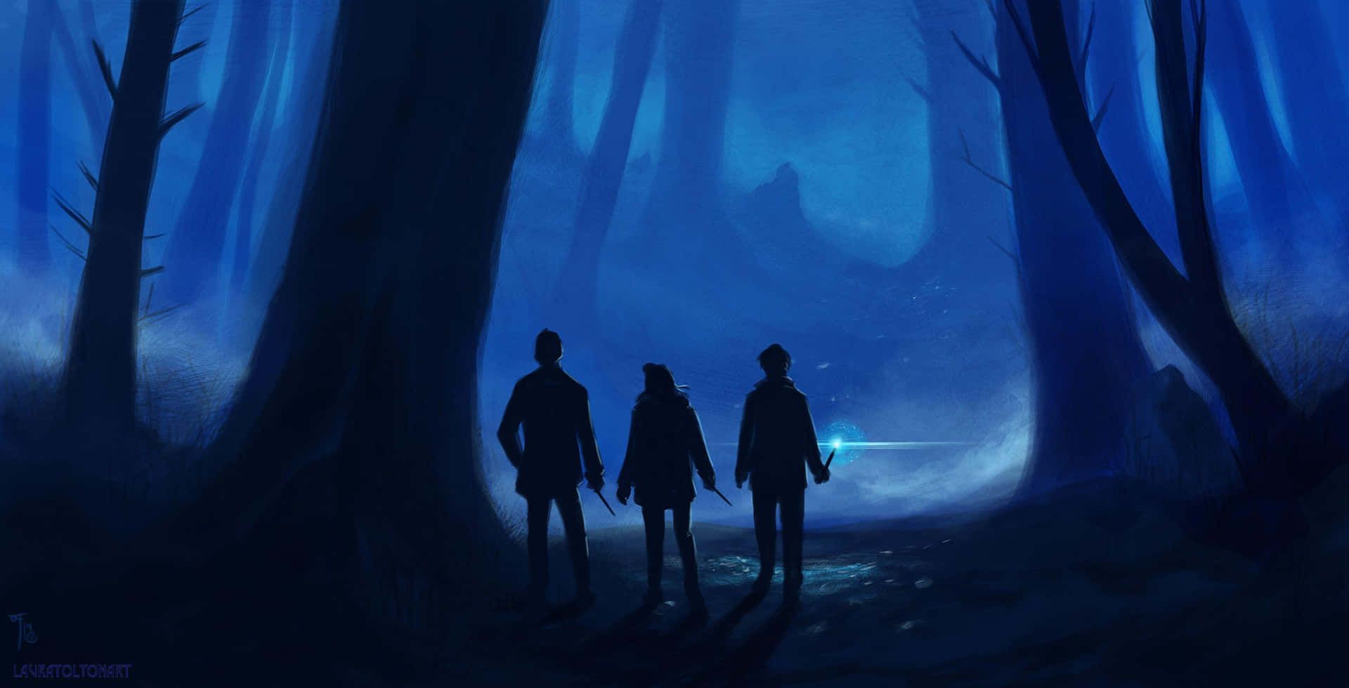1920x980 Download Explore the Mysteries of the Forbidden Forest Wallpaper