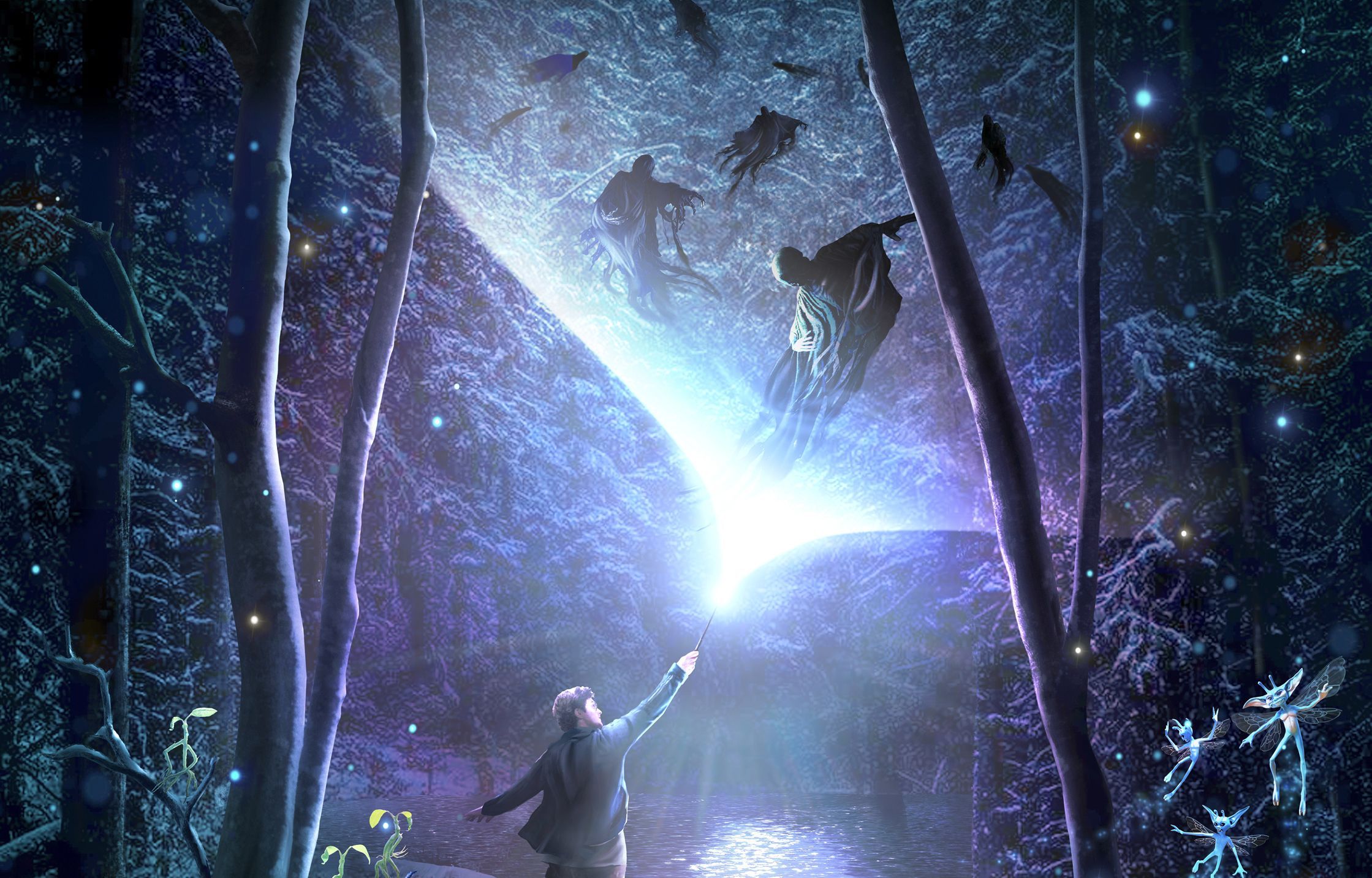 2239x1433 Harry Potter. Harry Potter: A Forbidden Forest Experience now open in Arley Hall, Cheshire, UK