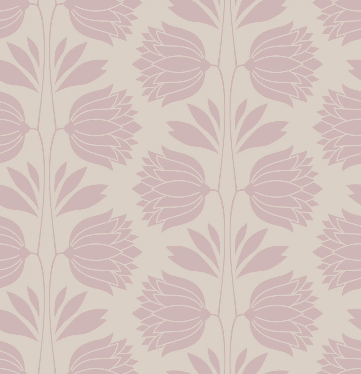 1214x1257 Soft Pink Floral Wallpaper. Vintage Bloom Pattern for Elegant Interiors