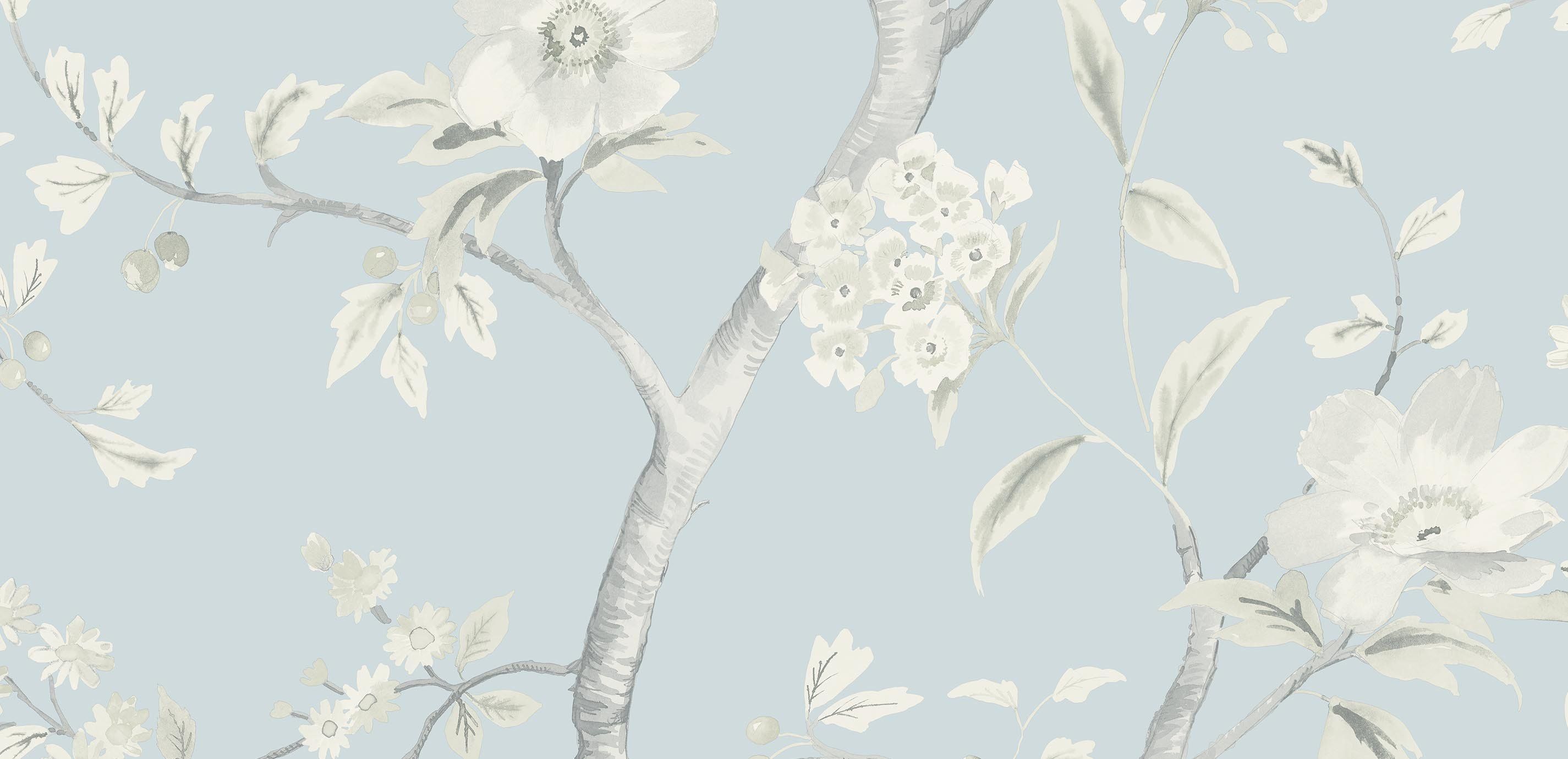 2850x1380 Jasmine Floral Wallpaper