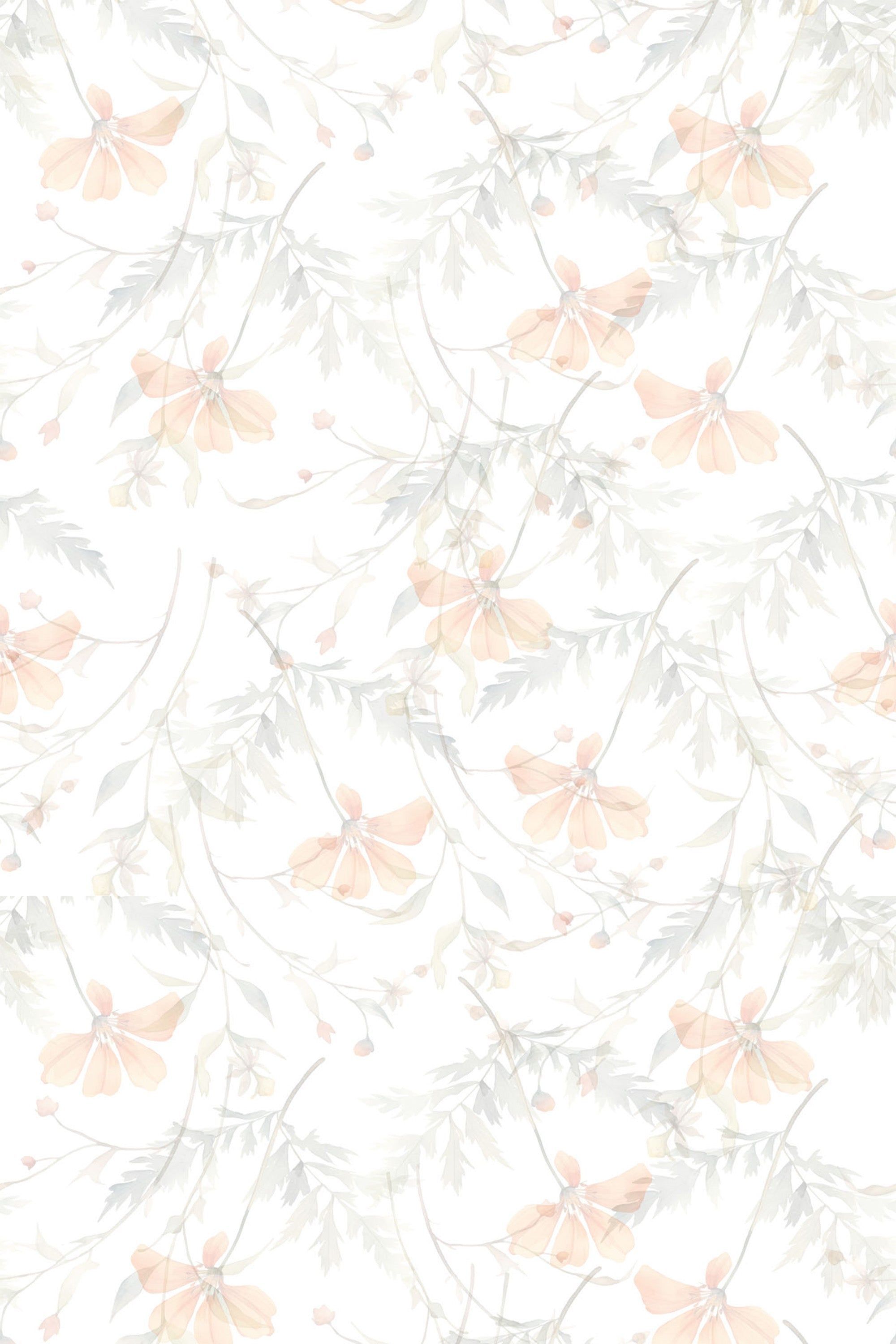 2000x3000 Subtle Floral Removable or Traditional Wallpaper