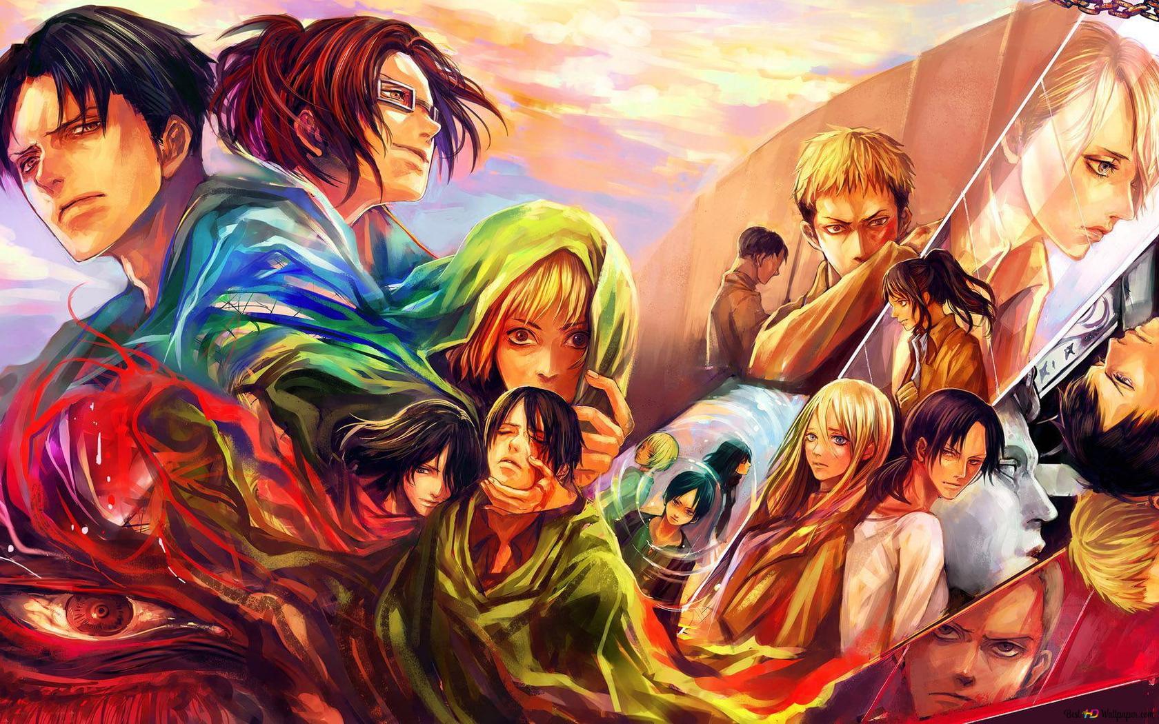 1680x1050 Attack on Titan sad moments HD wallpaper download
