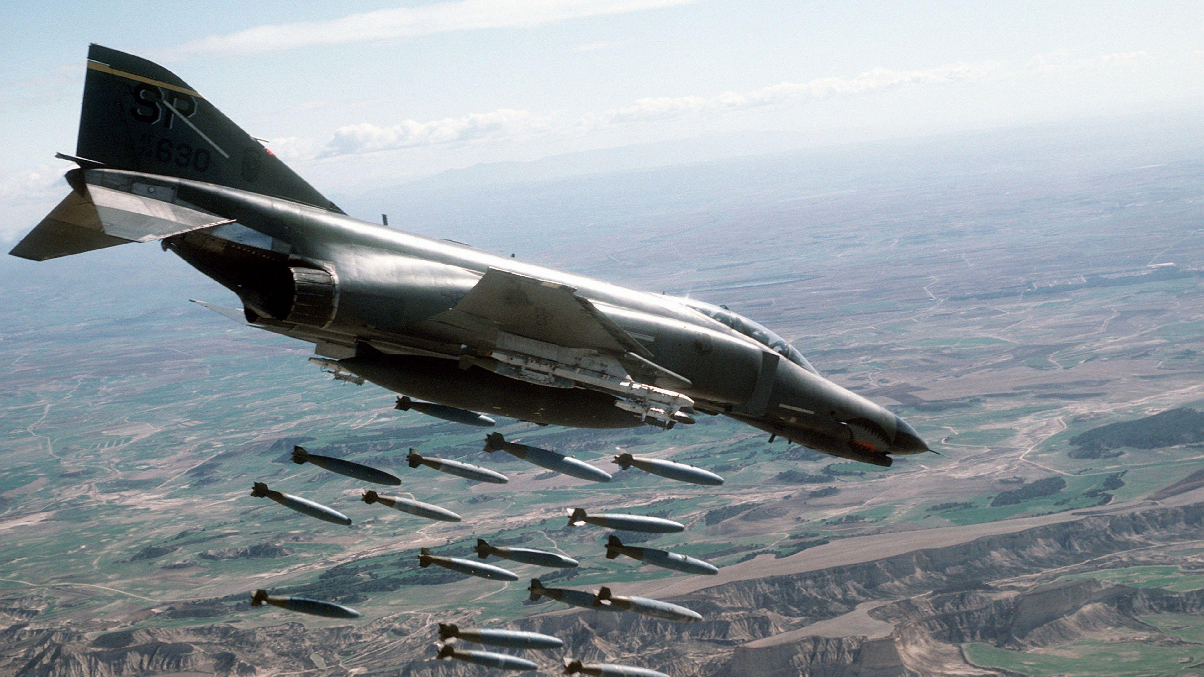 3840x2160 Wallpaper McDonnell Douglas F 4 Phantom II, F Fighter Bomber